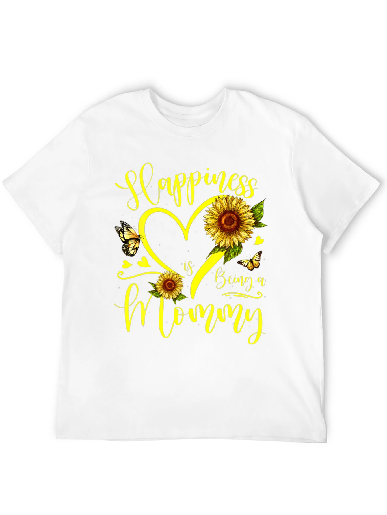 Happiness Is Being a Mommy Sunflower T-Shirt