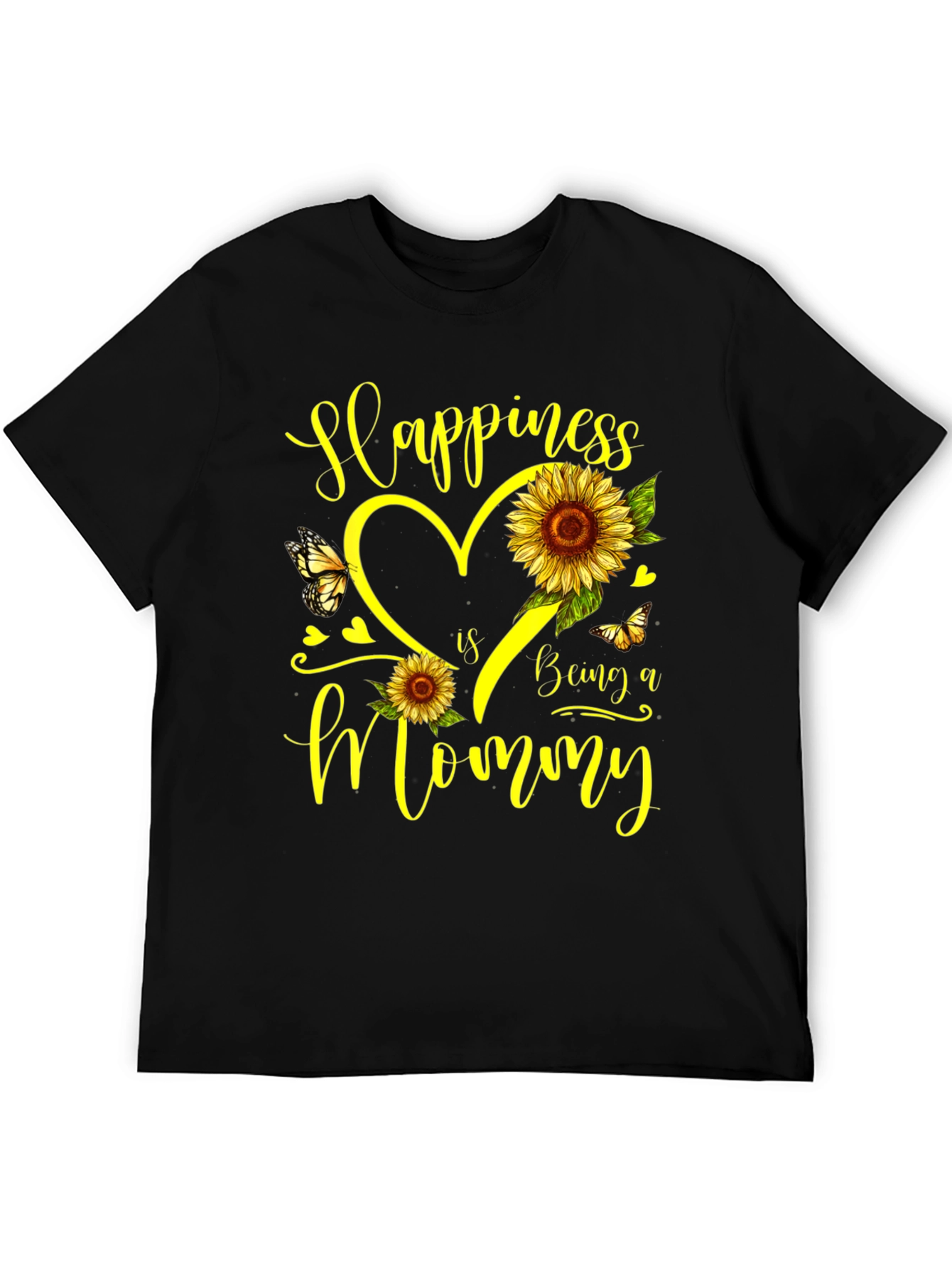 Happiness Is Being a Mommy Sunflower T-Shirt