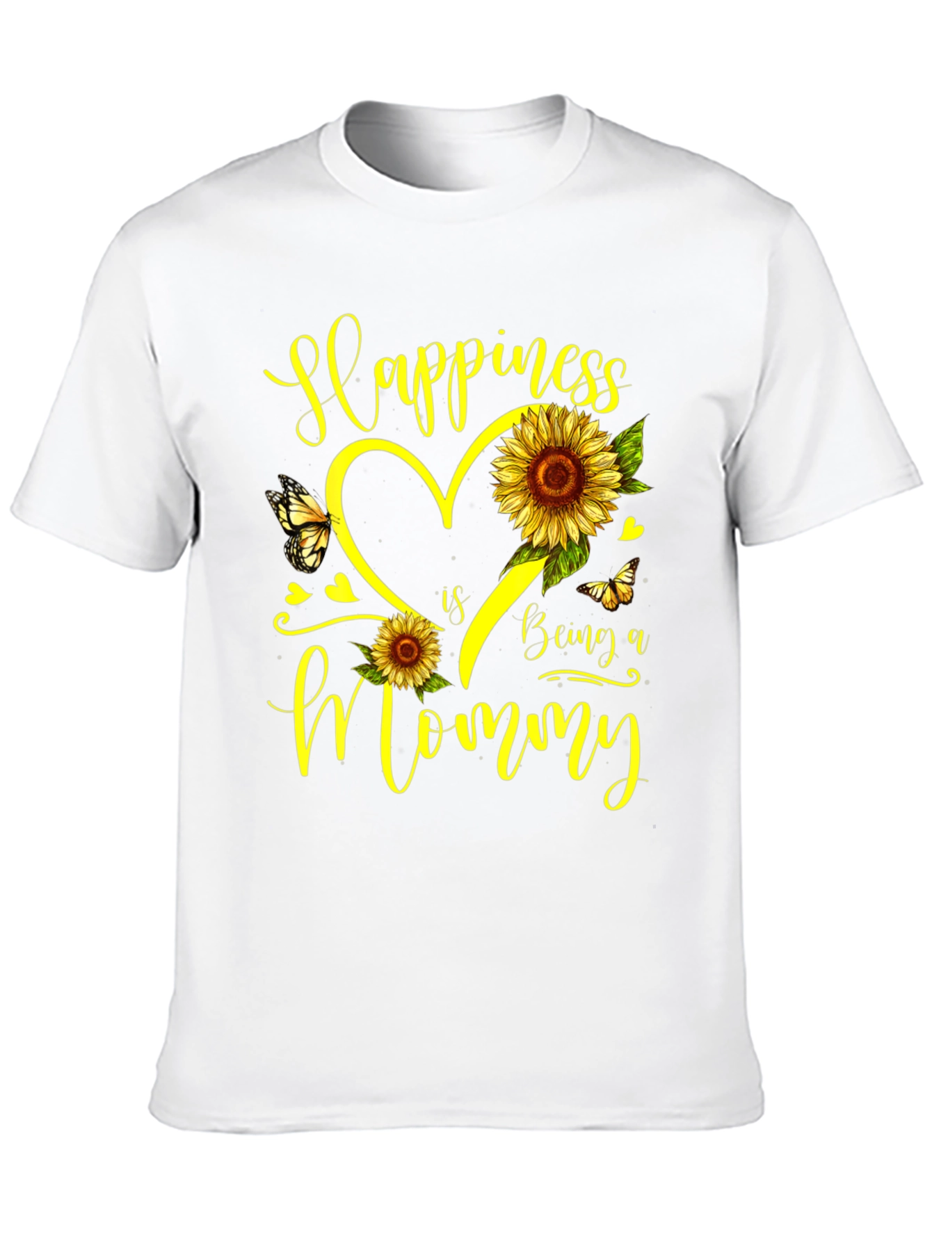 Happiness Is Being a Mommy Sunflower T-Shirt