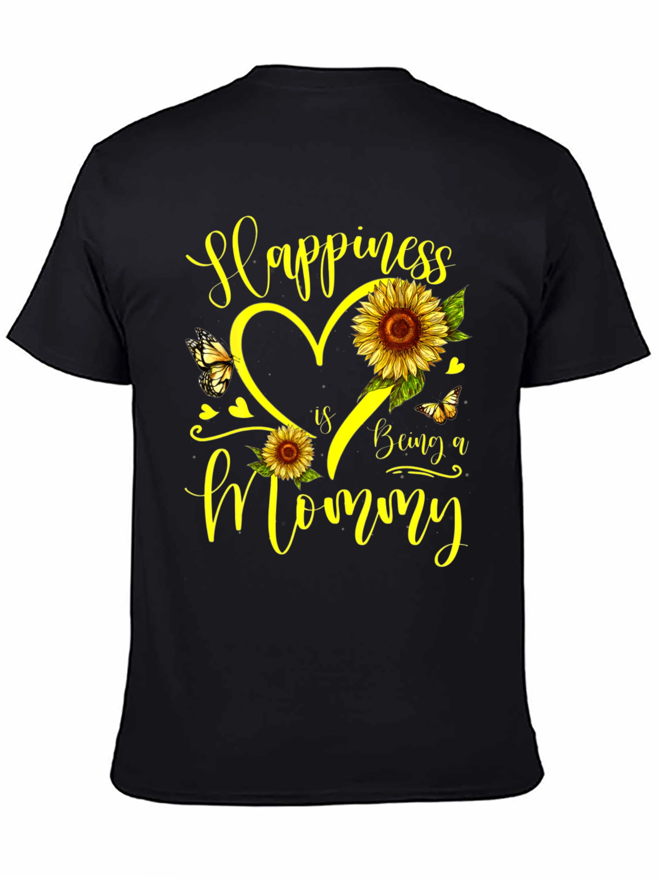 Happiness Is Being a Mommy Sunflower T-Shirt