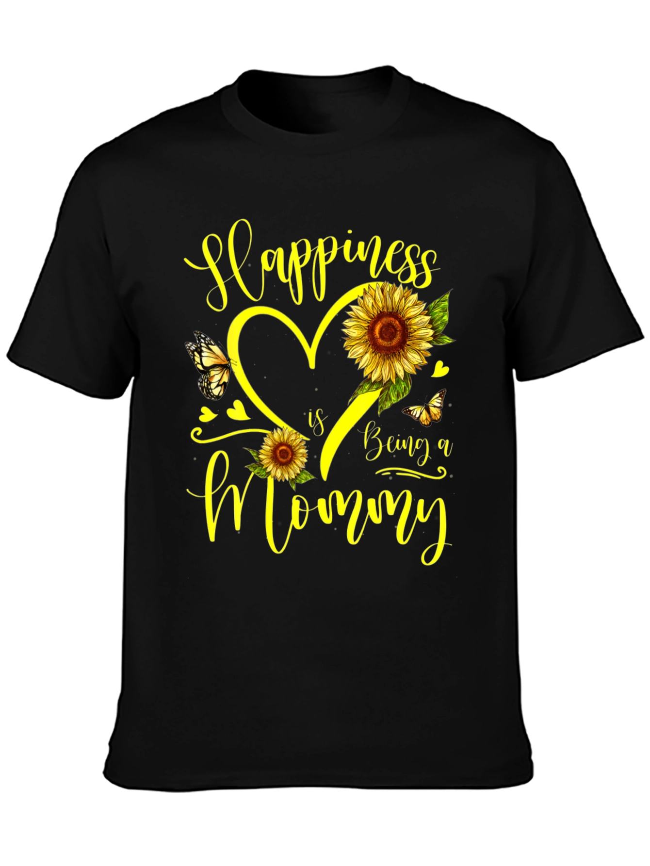 Happiness Is Being a Mommy Sunflower T-Shirt
