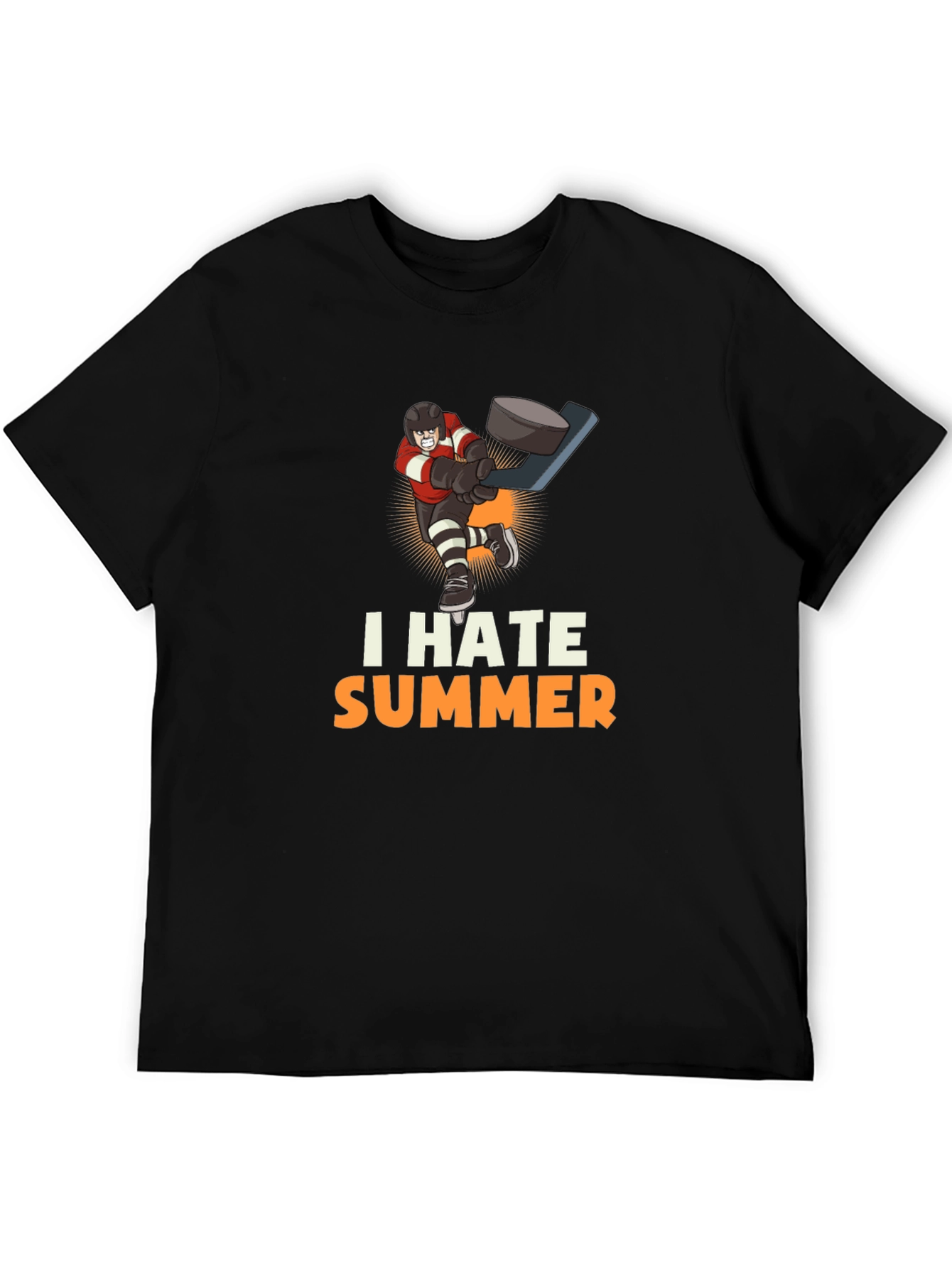 I Hate Summer Hockey Graphic Tee