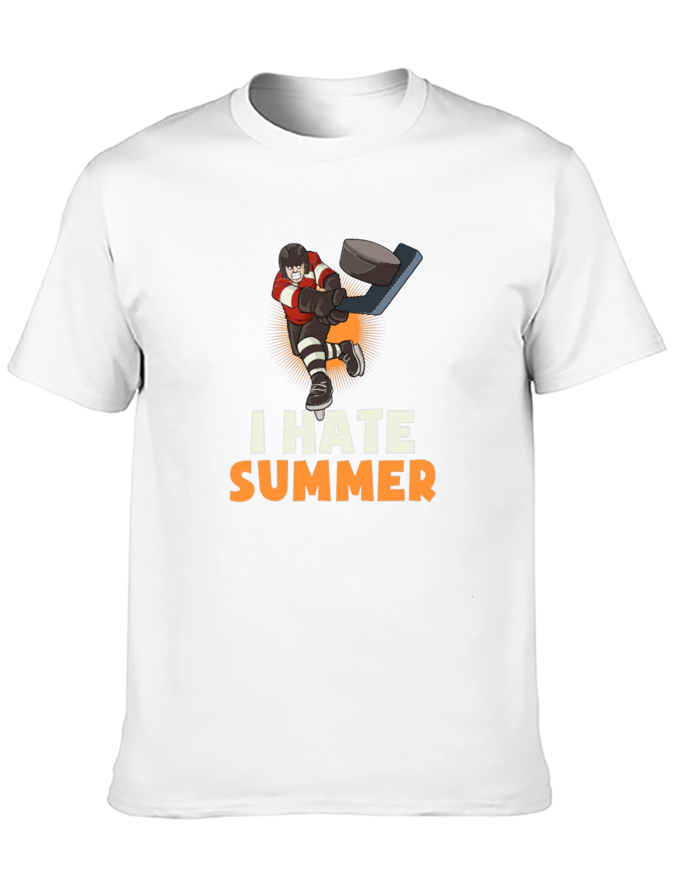 I Hate Summer Hockey Graphic Tee