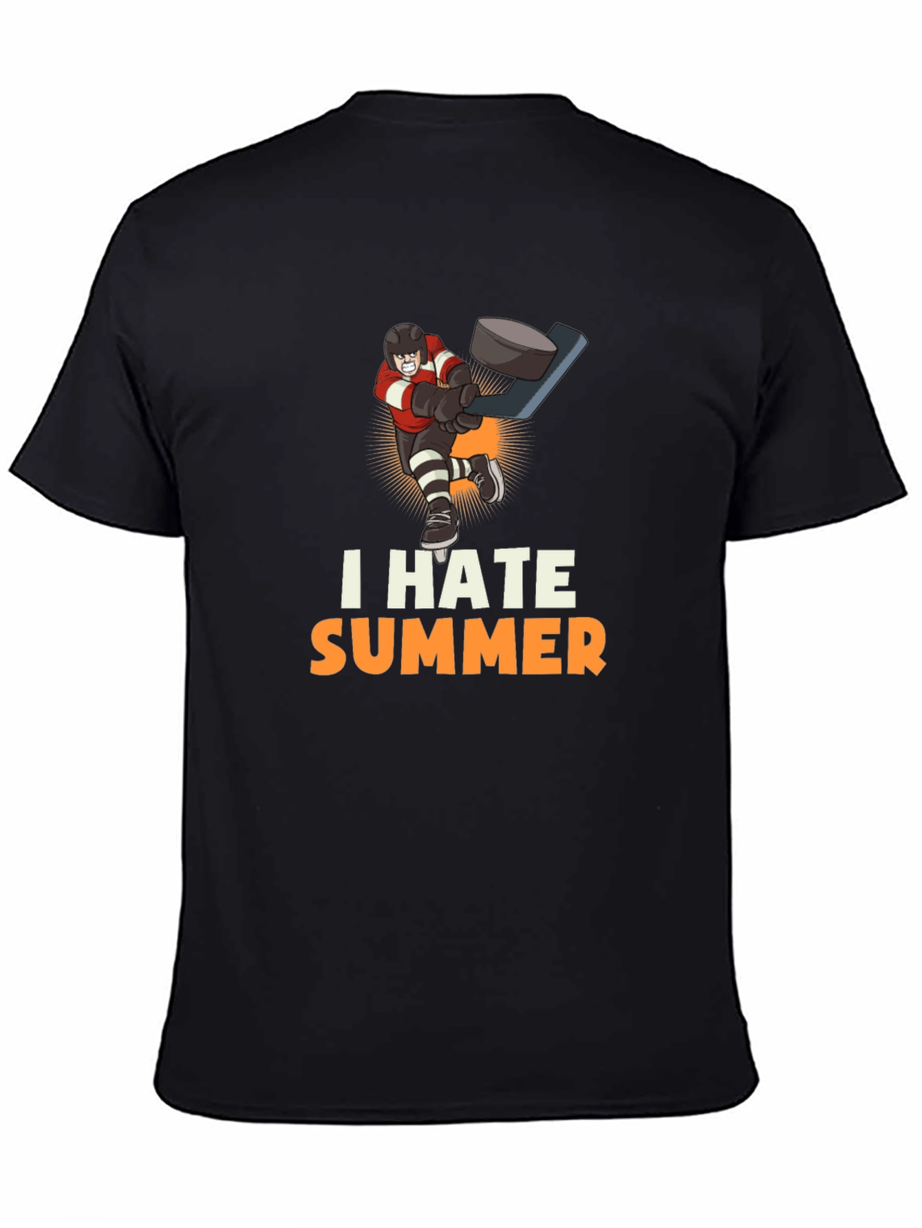 I Hate Summer Hockey Graphic Tee