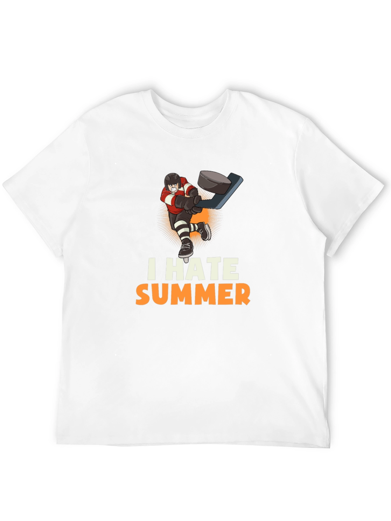 I Hate Summer Hockey Graphic Tee