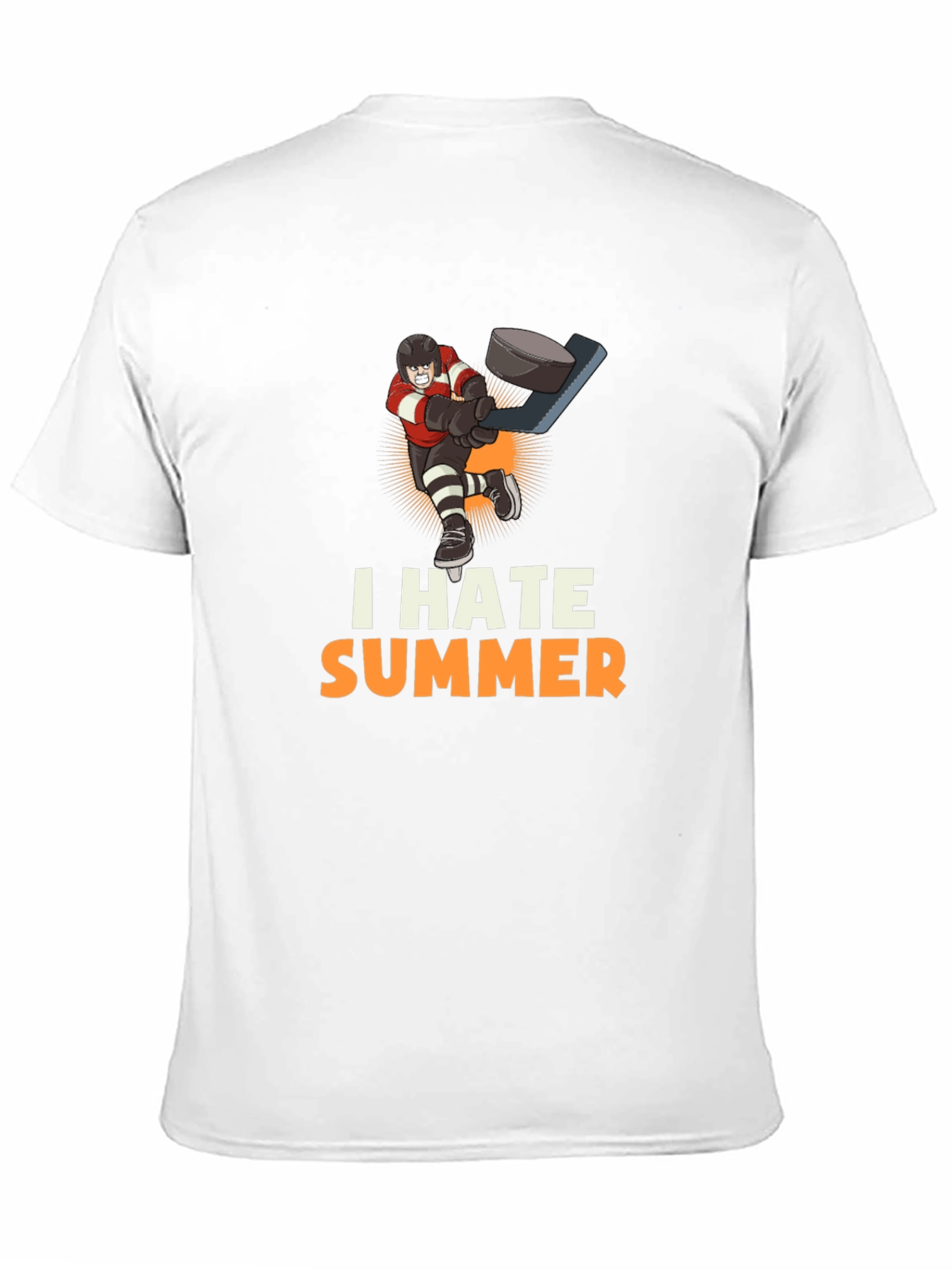 I Hate Summer Hockey Graphic Tee