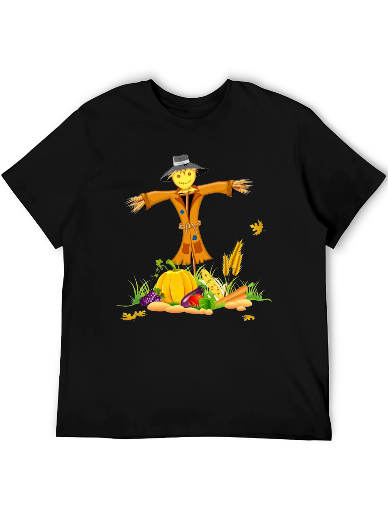 Fall Harvest Scarecrow Graphic Tee