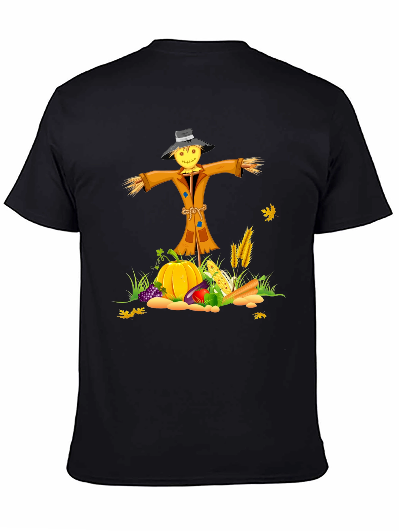Fall Harvest Scarecrow Graphic Tee