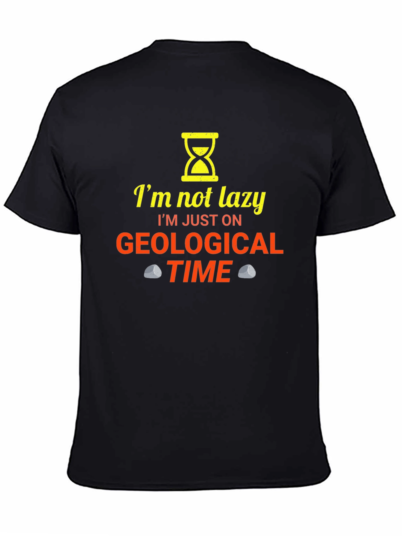 Geological Time Funny Black T-Shirt