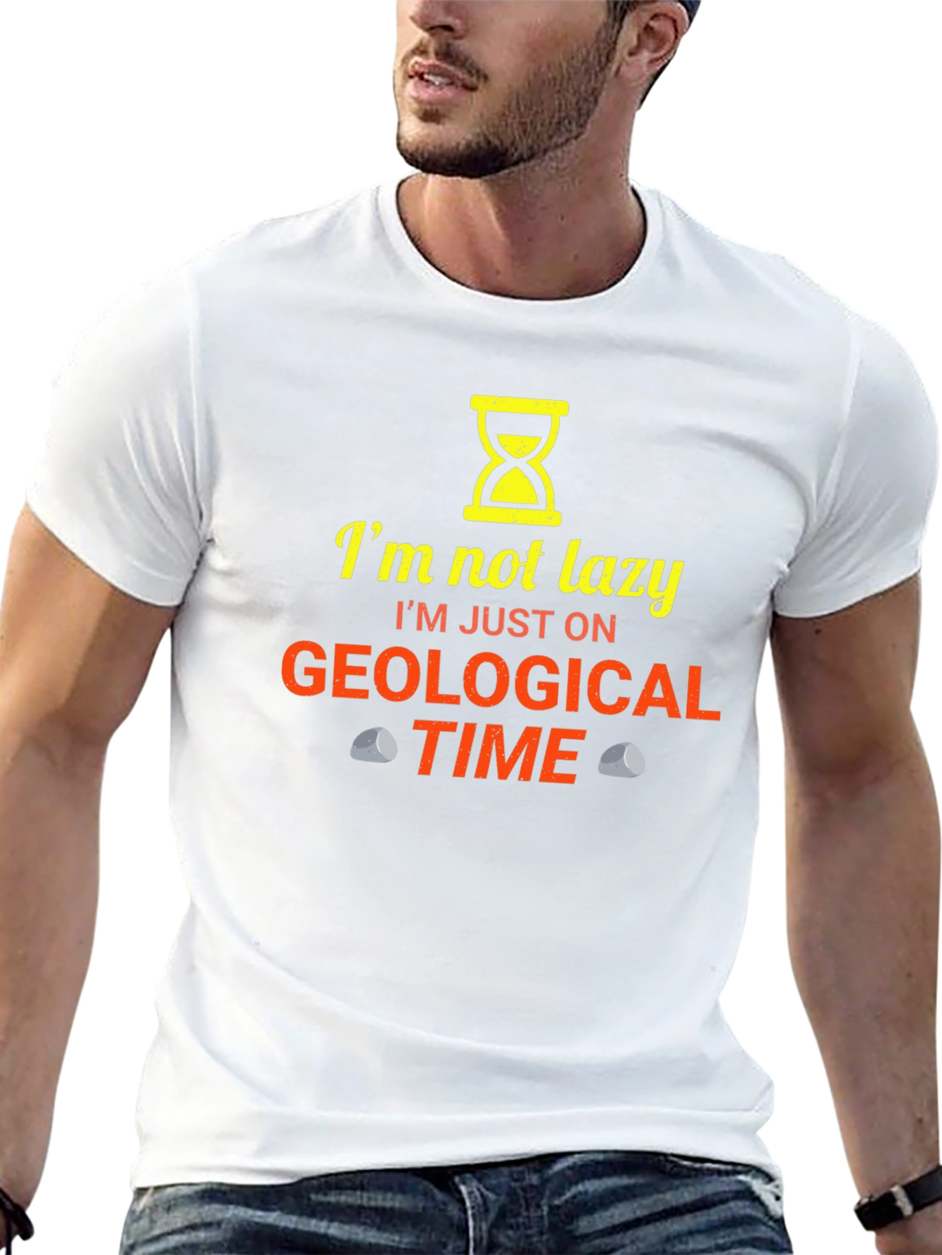Geological Time Funny Black T-Shirt