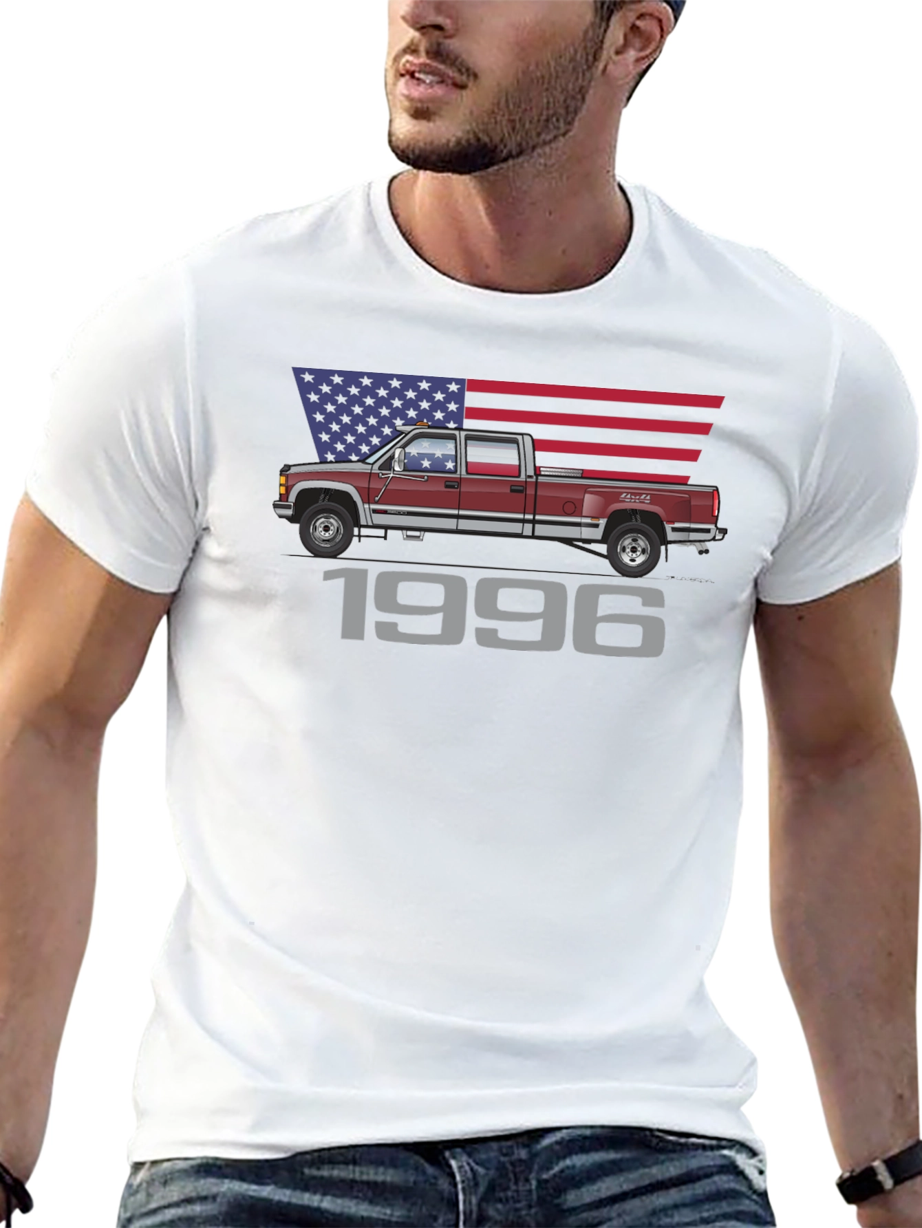 1996 Truck T-Shirt - Patriotic Design