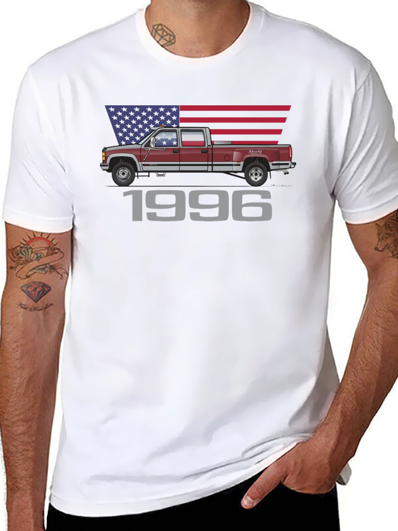 1996 Truck T-Shirt - Patriotic Design