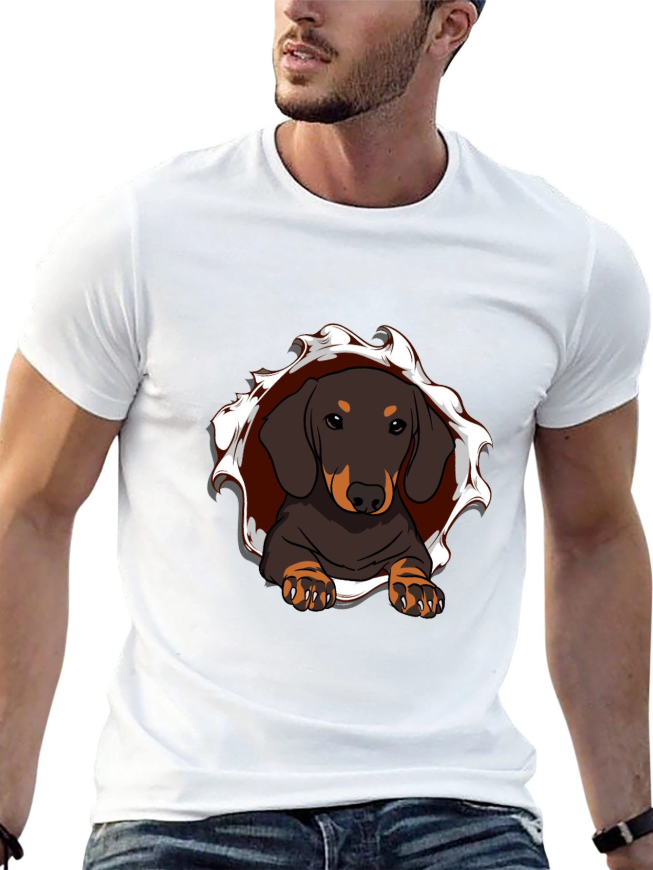 Dachshund Dog T-Shirt: Cute Animal Graphic Tee