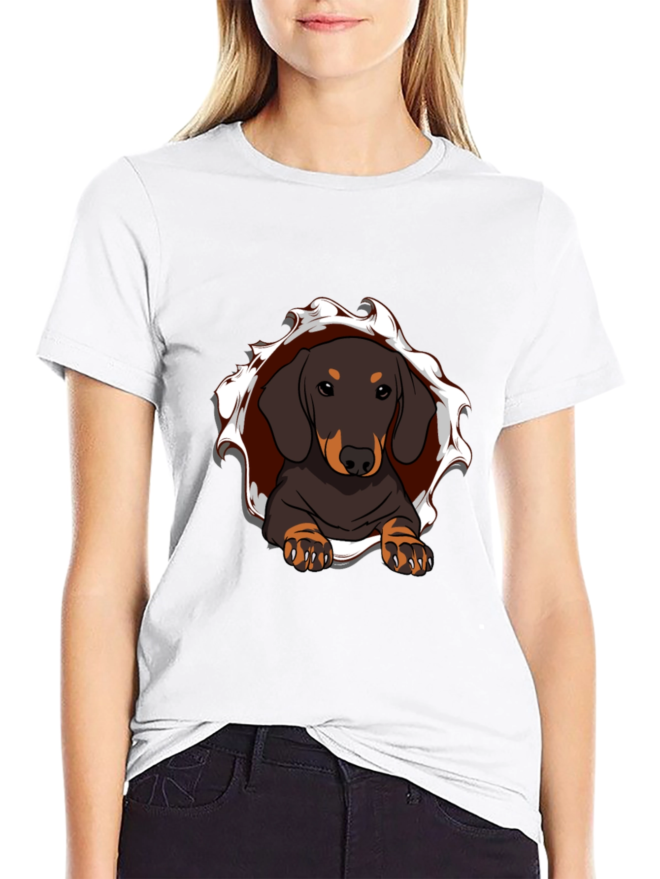 Dachshund Dog T-Shirt: Cute Animal Graphic Tee