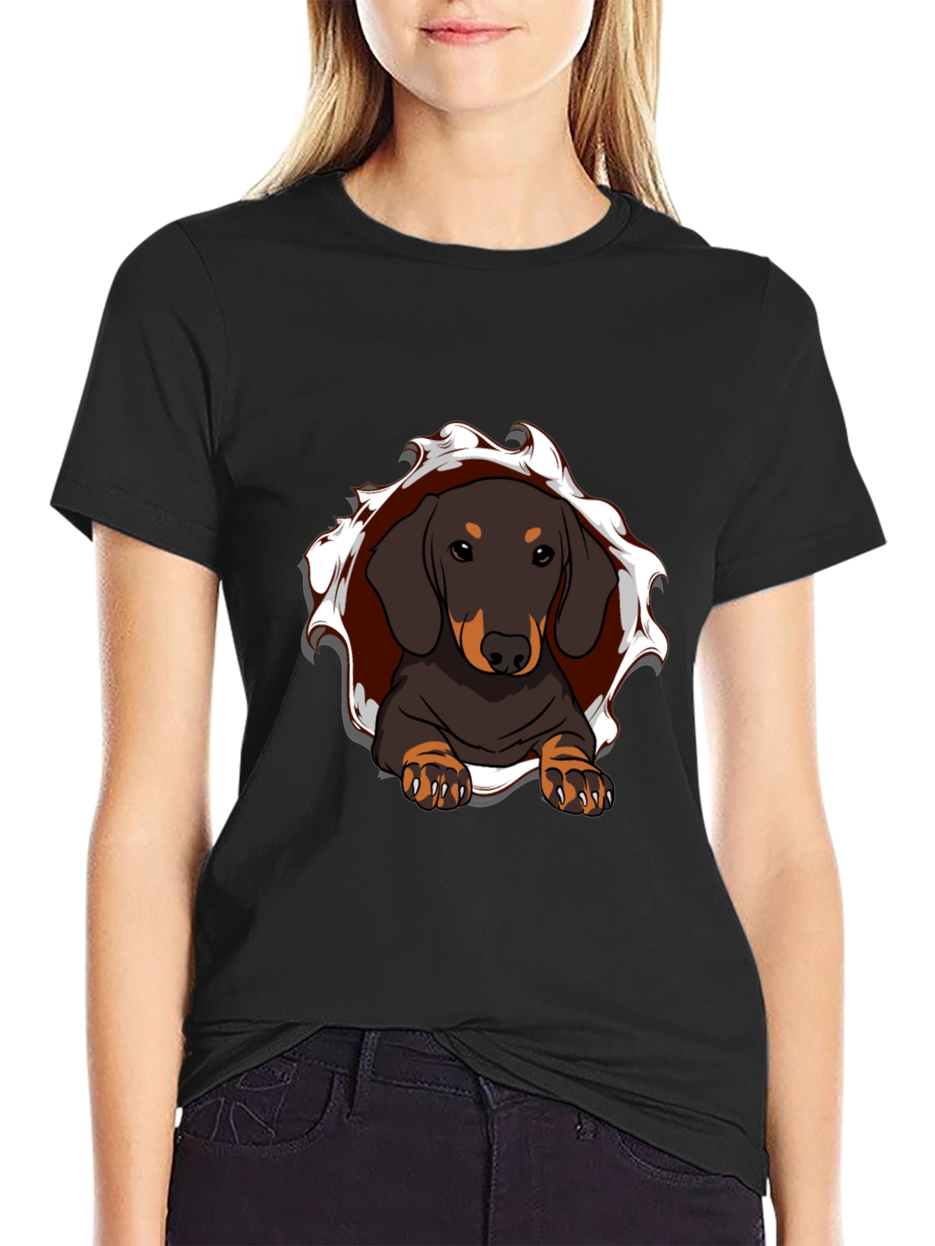 Dachshund Dog T-Shirt: Cute Animal Graphic Tee