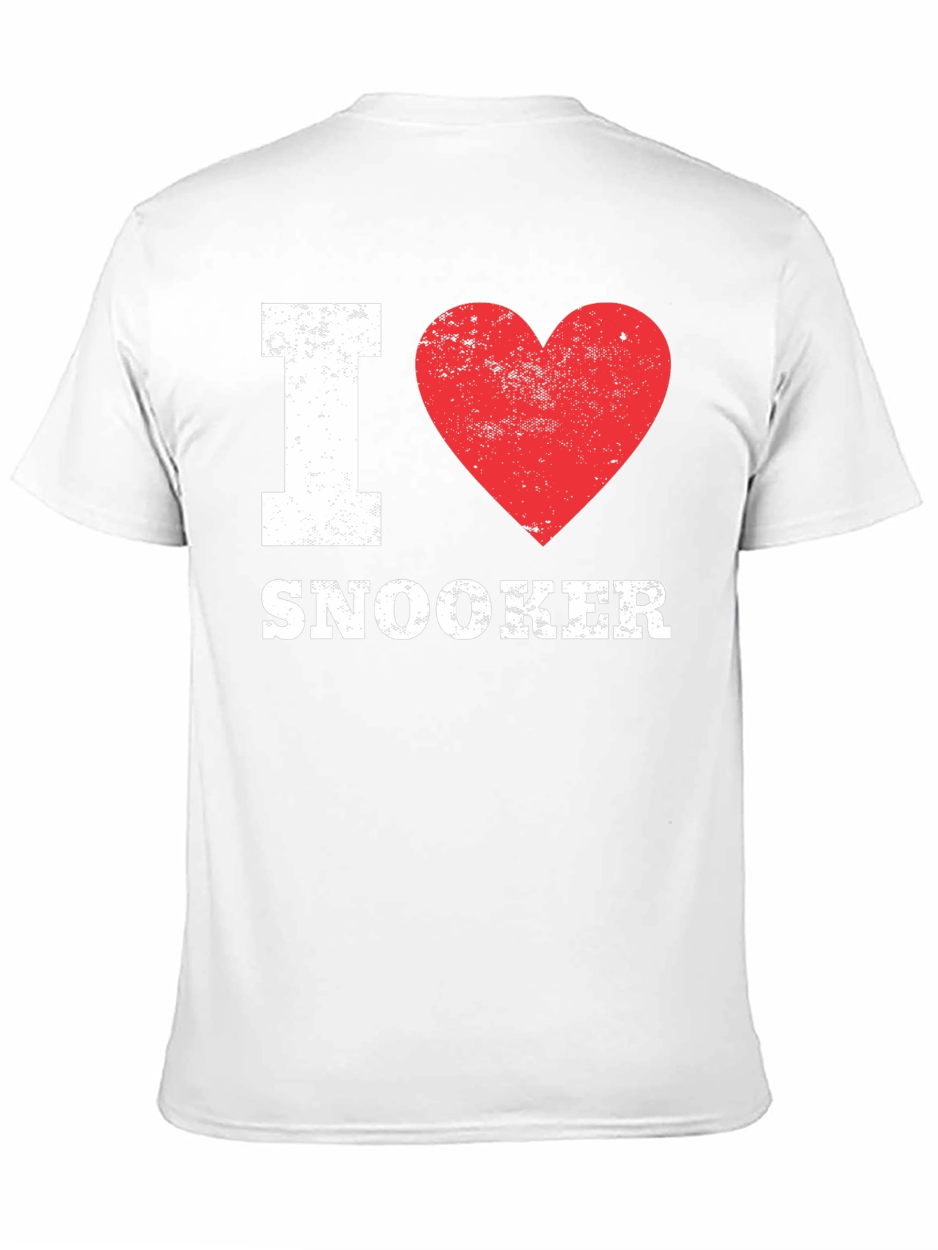 I Love Snooker T-Shirt - Black Graphic Print