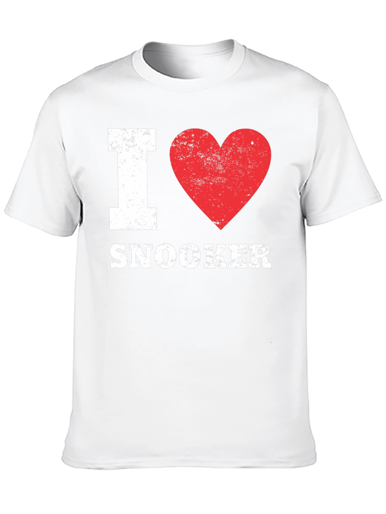 I Love Snooker T-Shirt - Black Graphic Print