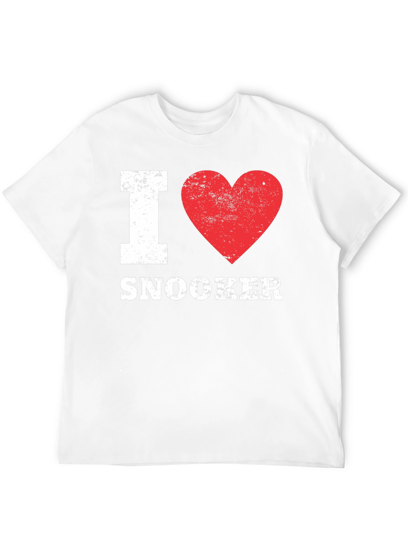 I Love Snooker T-Shirt - Black Graphic Print