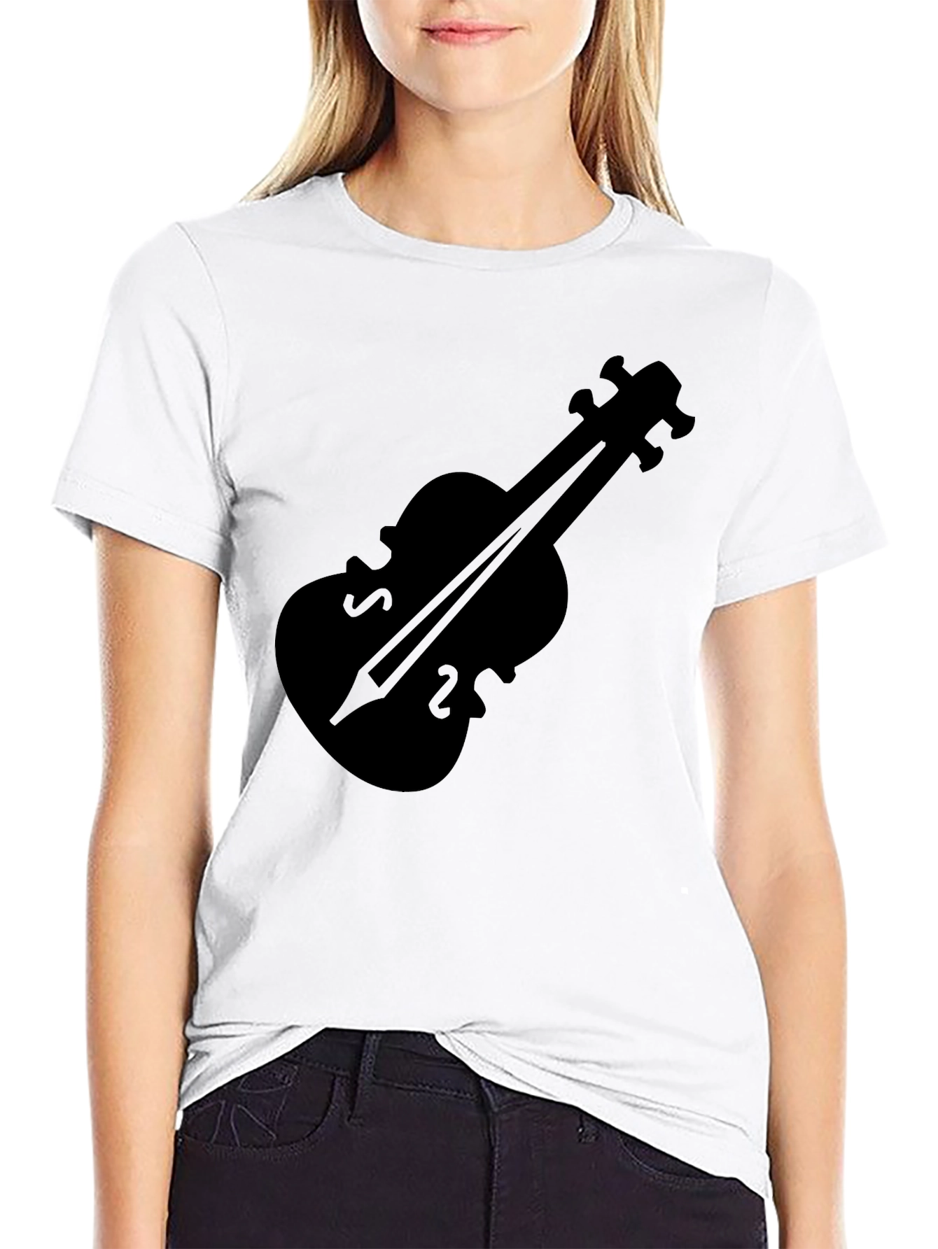 Violin Graphic Tee - Classic Music Lover Shirt