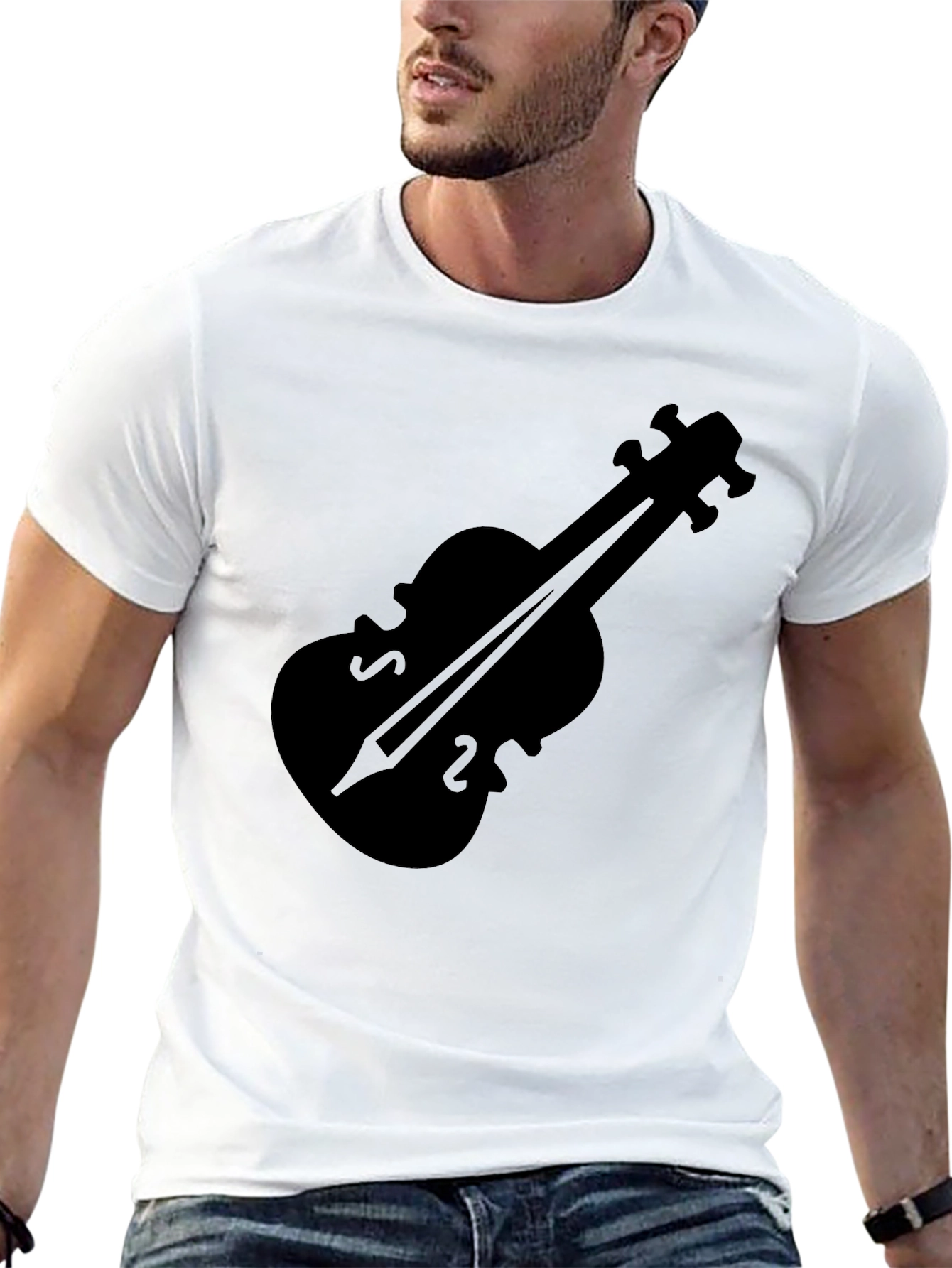 Violin Graphic Tee - Classic Music Lover Shirt