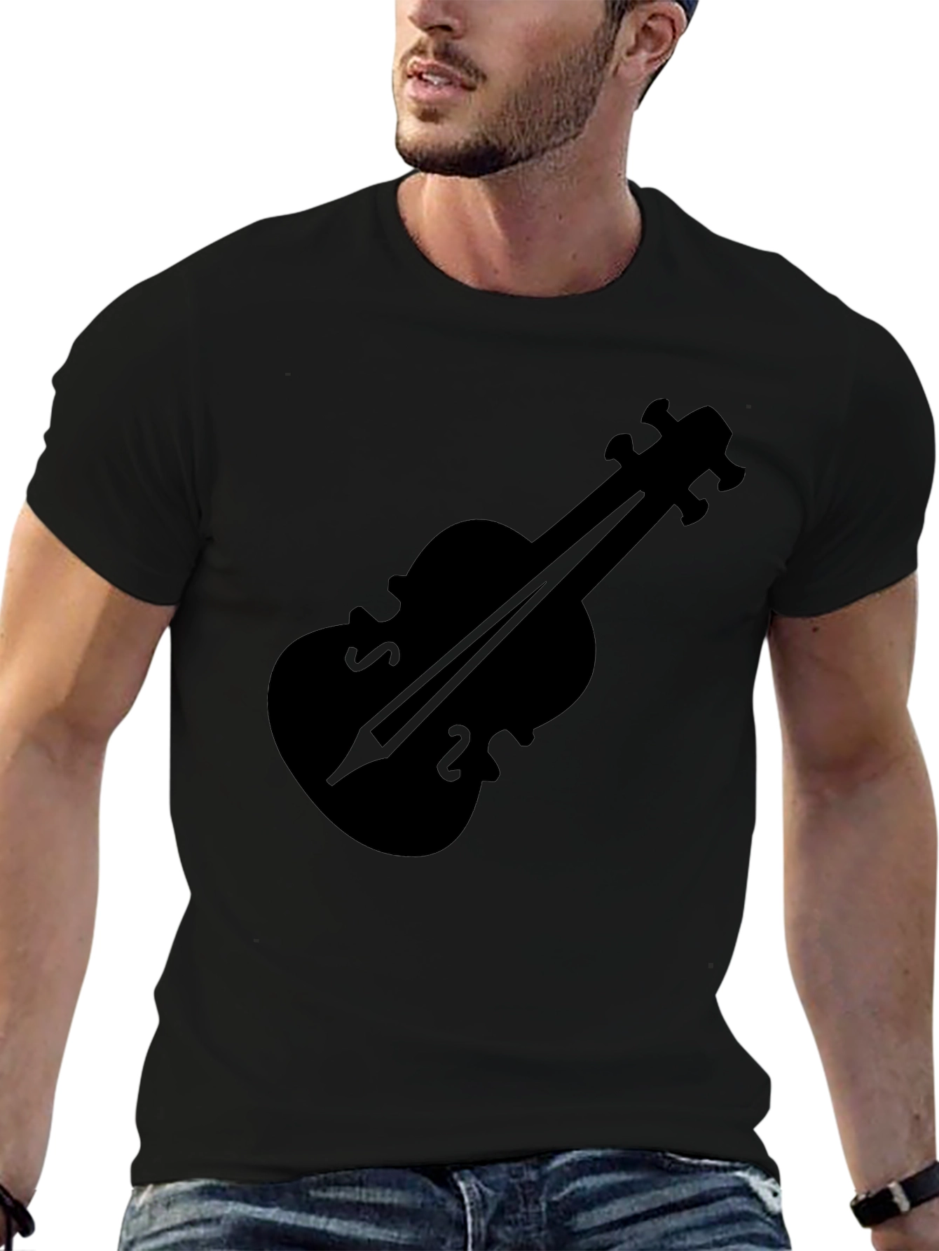 Violin Graphic Tee - Classic Music Lover Shirt