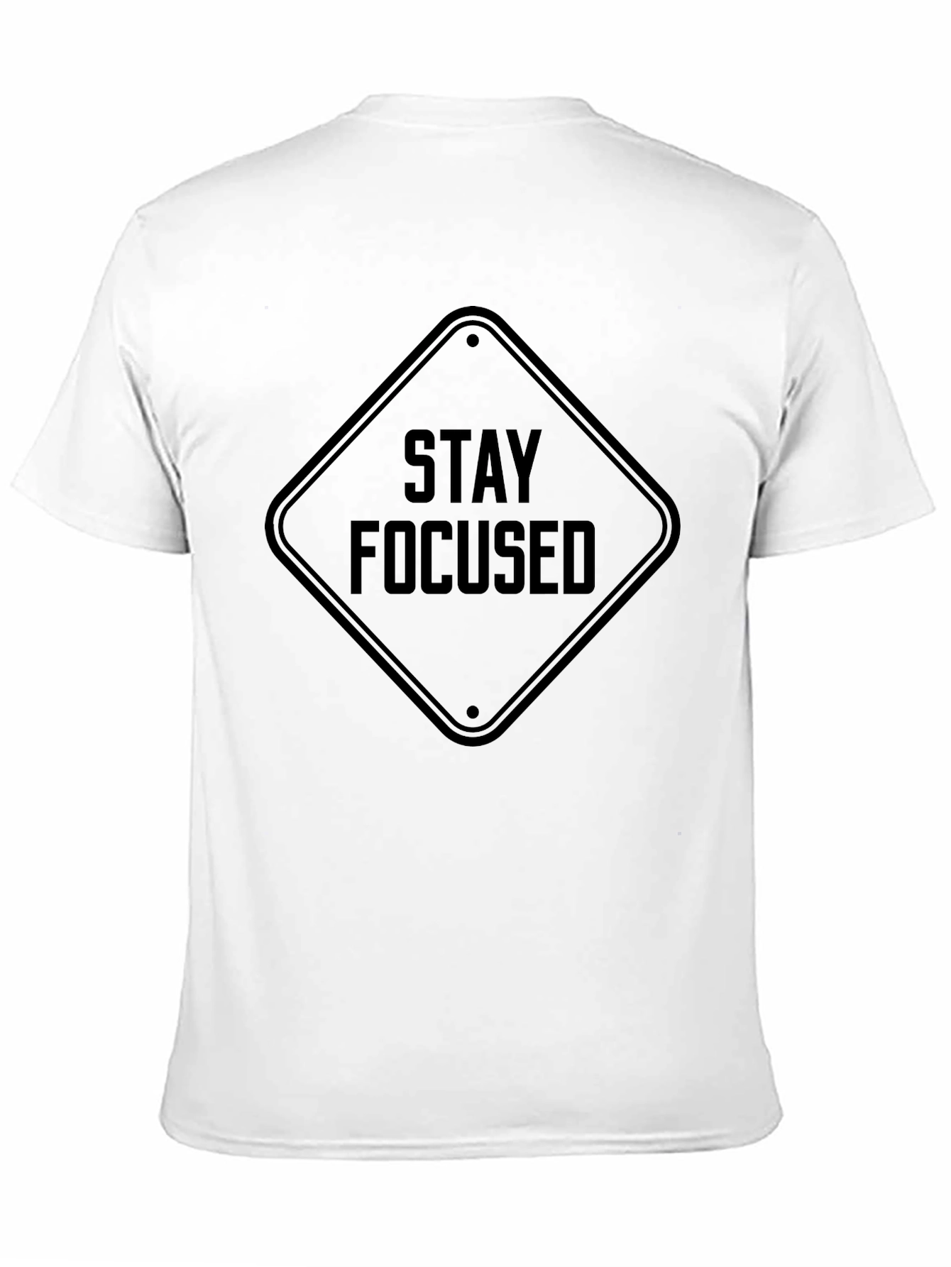 Stay Focused Graphic Tee - Mens Black T-Shirt