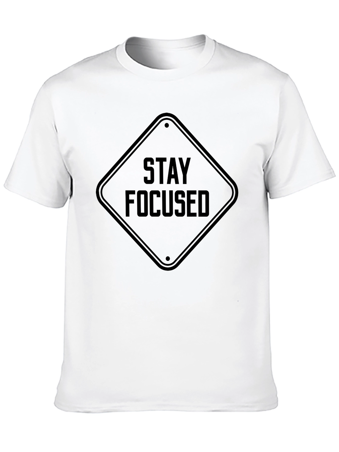 Stay Focused Graphic Tee - Mens Black T-Shirt