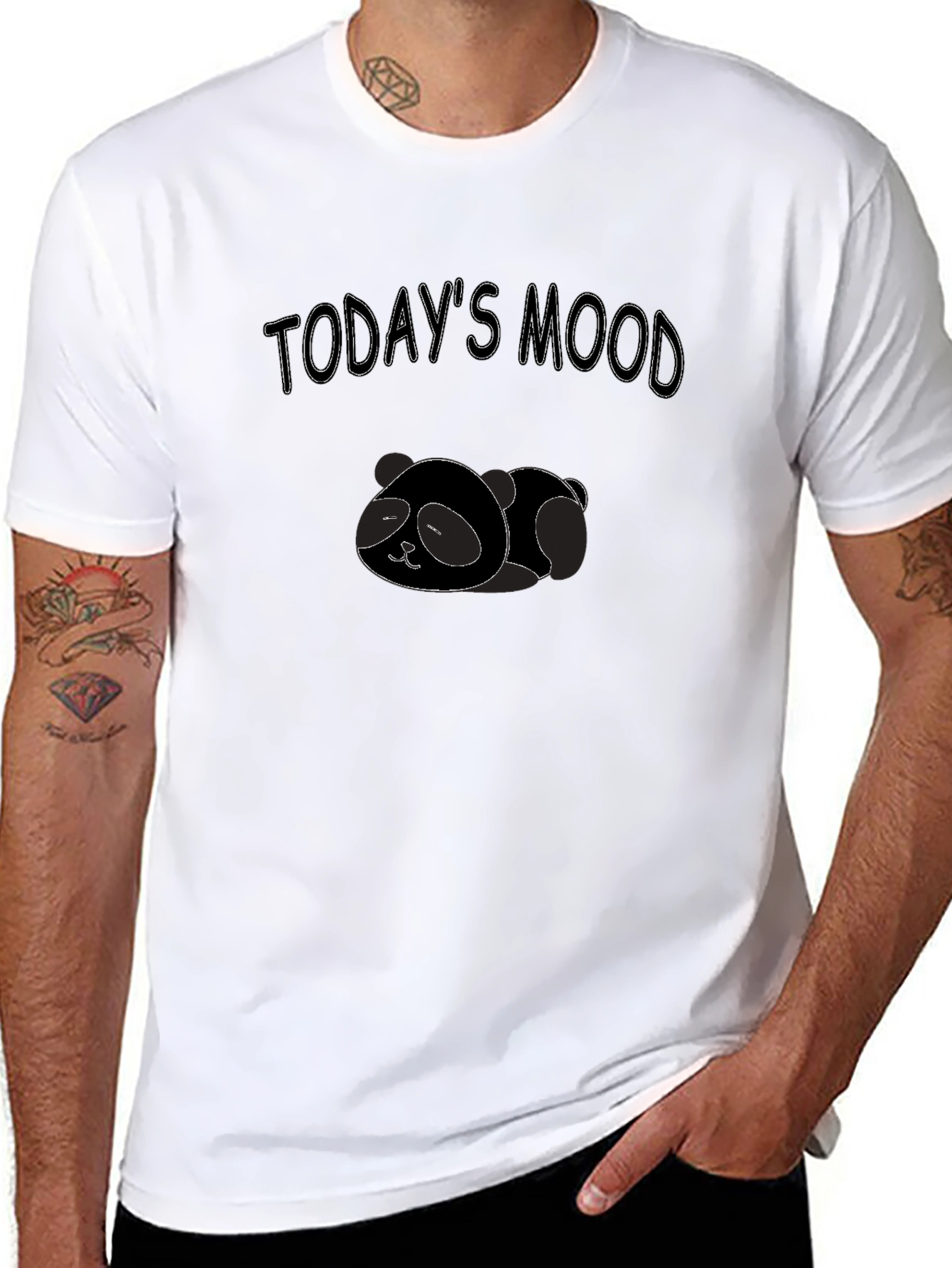 Todays Mood Panda T-Shirt - Relaxed & Comfy