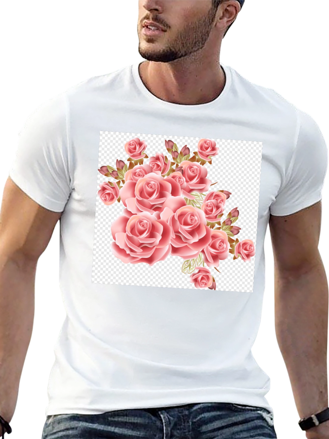 Floral Roses T-Shirt - Soft Graphic Tee