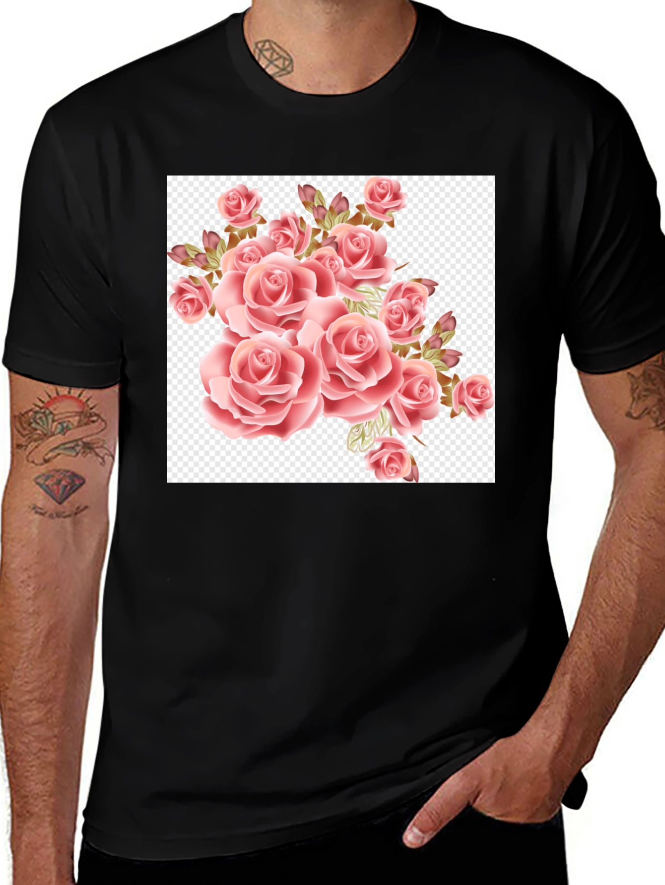 Floral Roses T-Shirt - Soft Graphic Tee