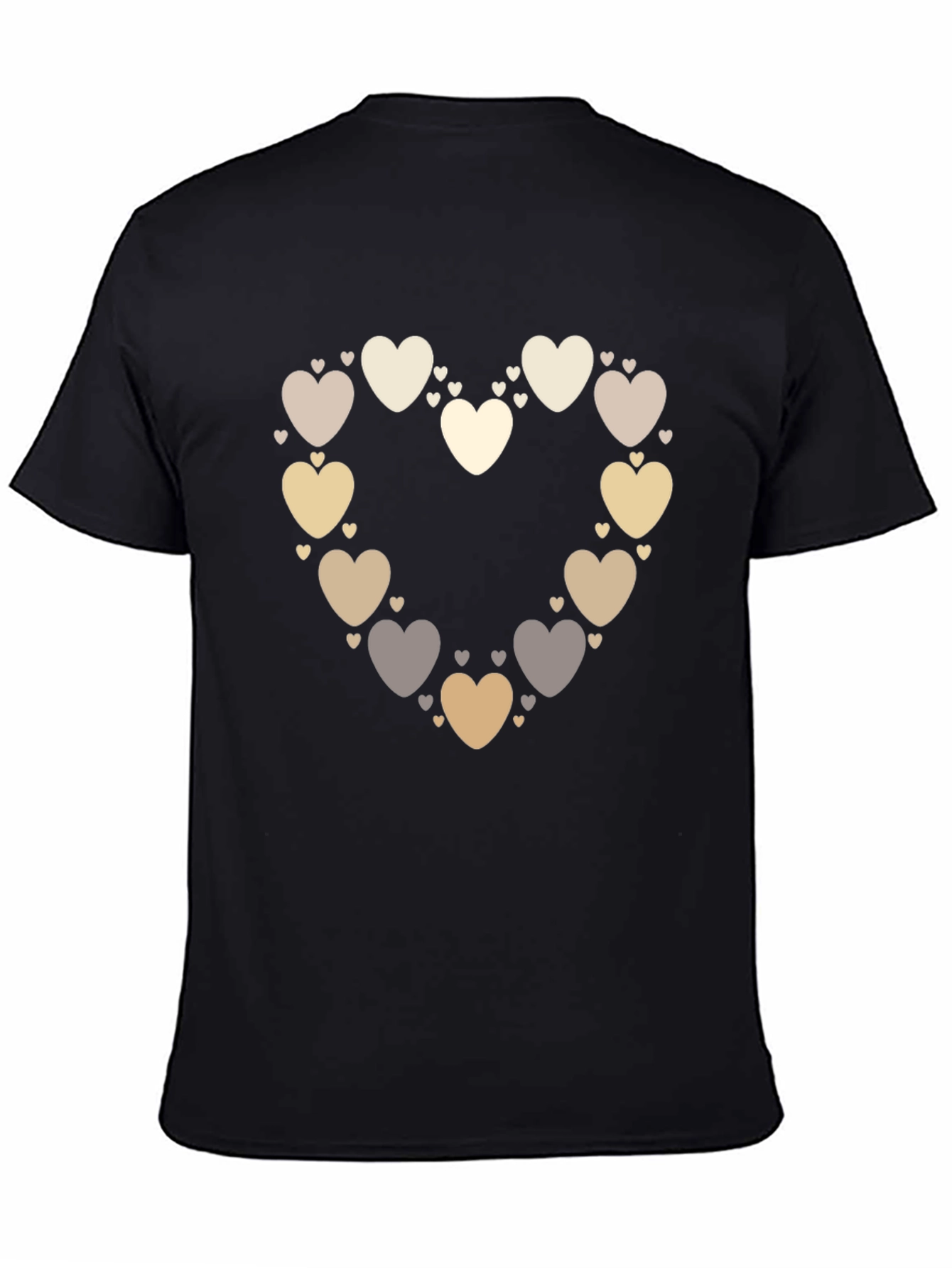 Heart of Hearts Graphic Tee - Black Casual Shirt
