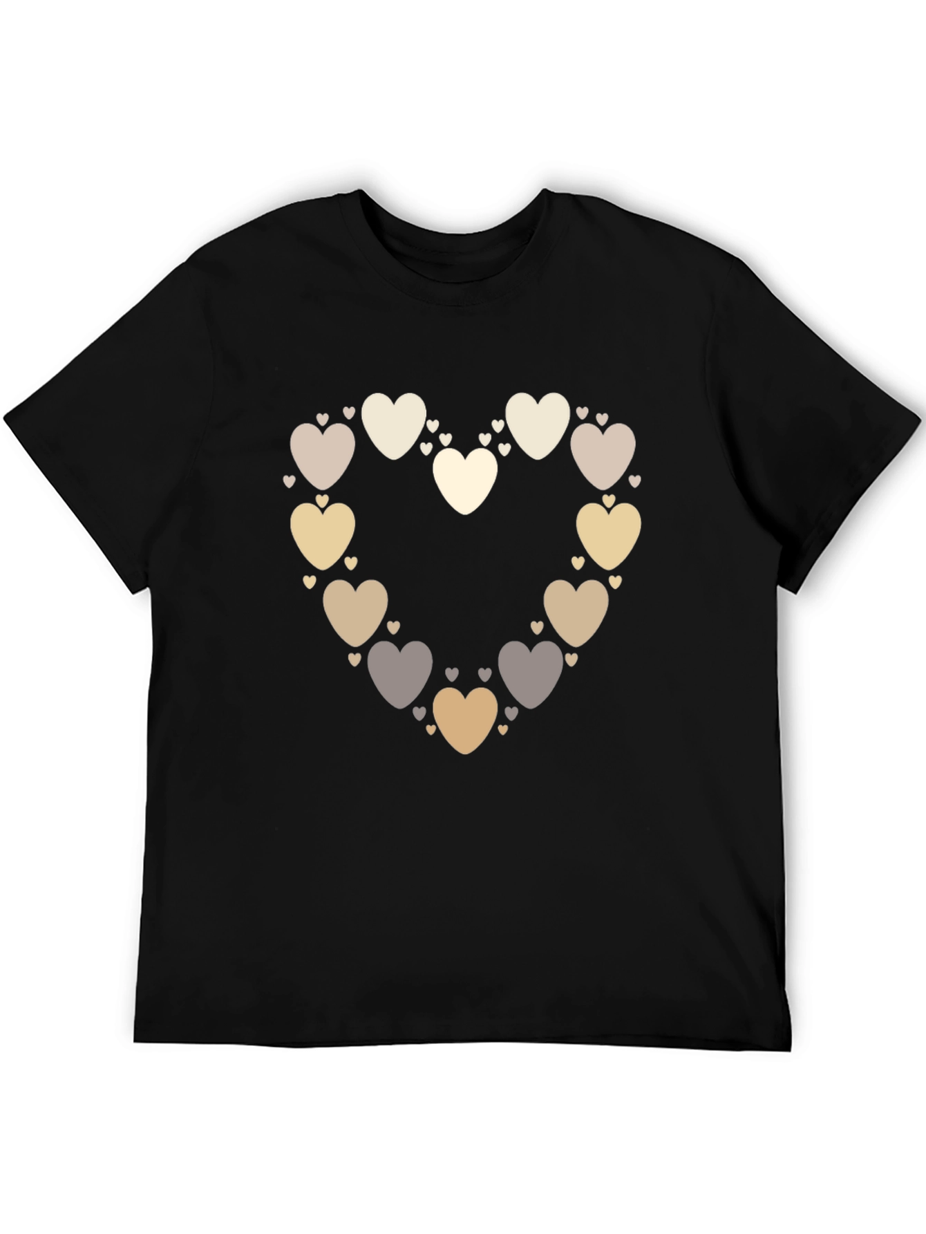 Heart of Hearts Graphic Tee - Black Casual Shirt