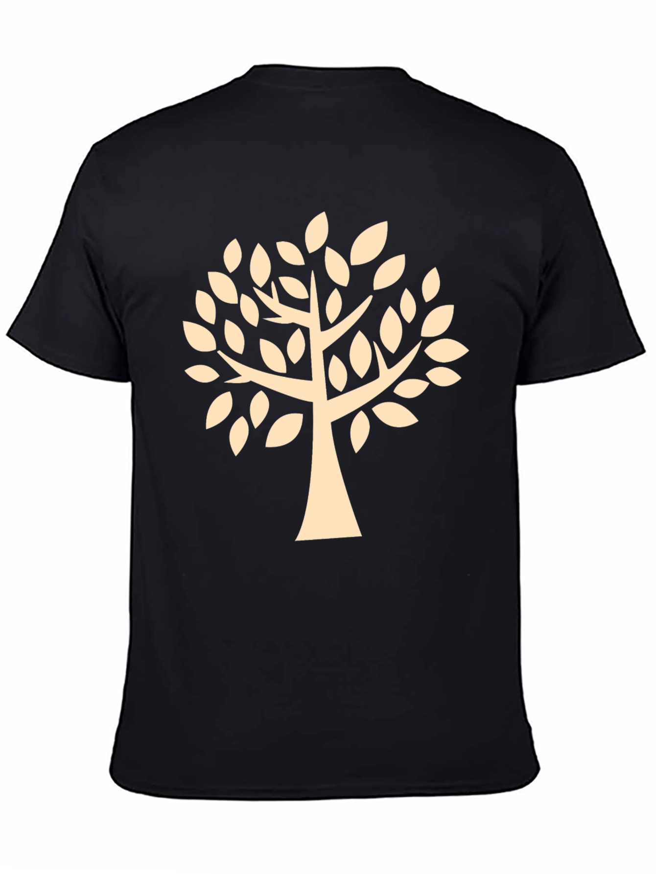 Tree Graphic Tee - Stylish Mens Black T-Shirt