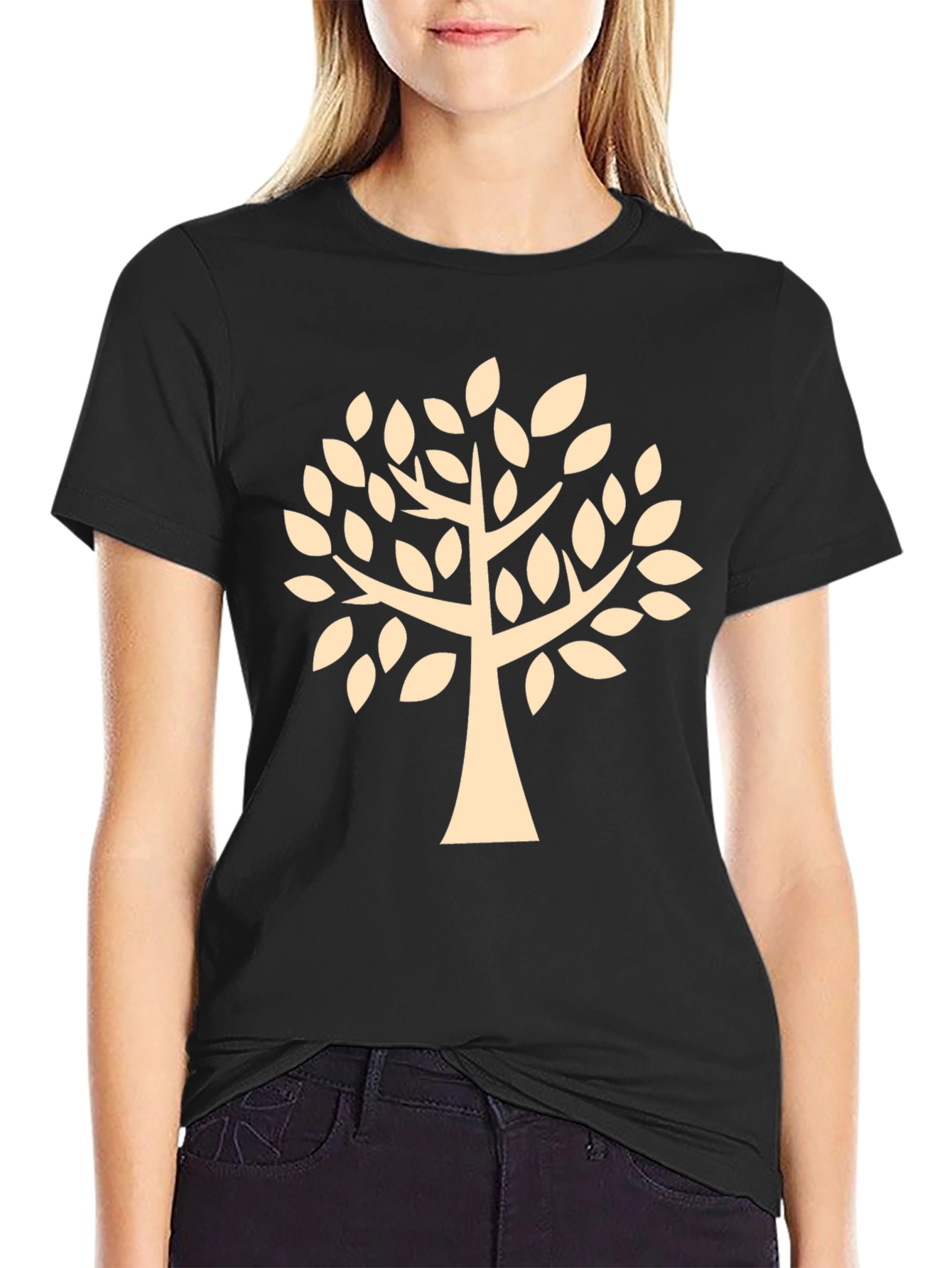 Tree Graphic Tee - Stylish Mens Black T-Shirt