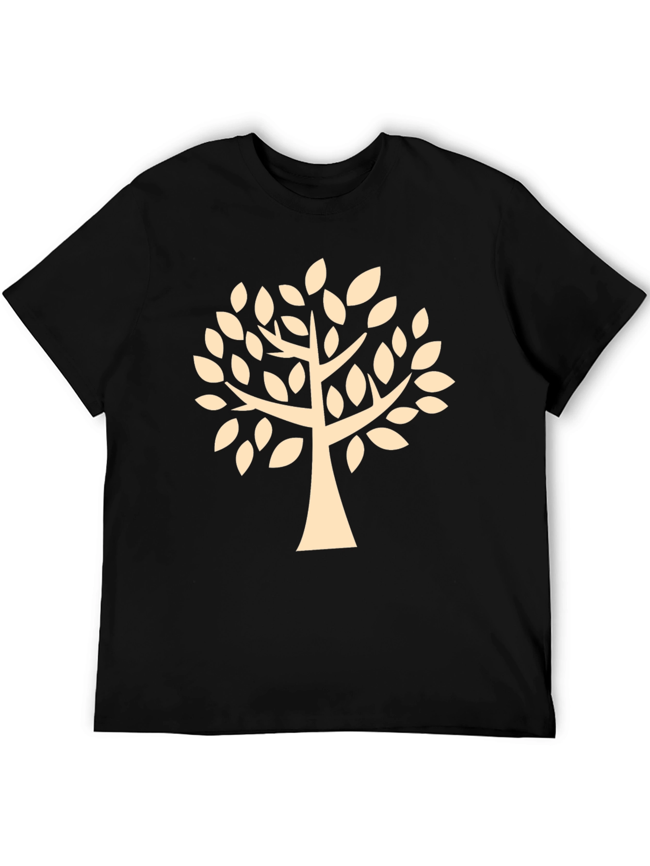 Tree Graphic Tee - Stylish Mens Black T-Shirt