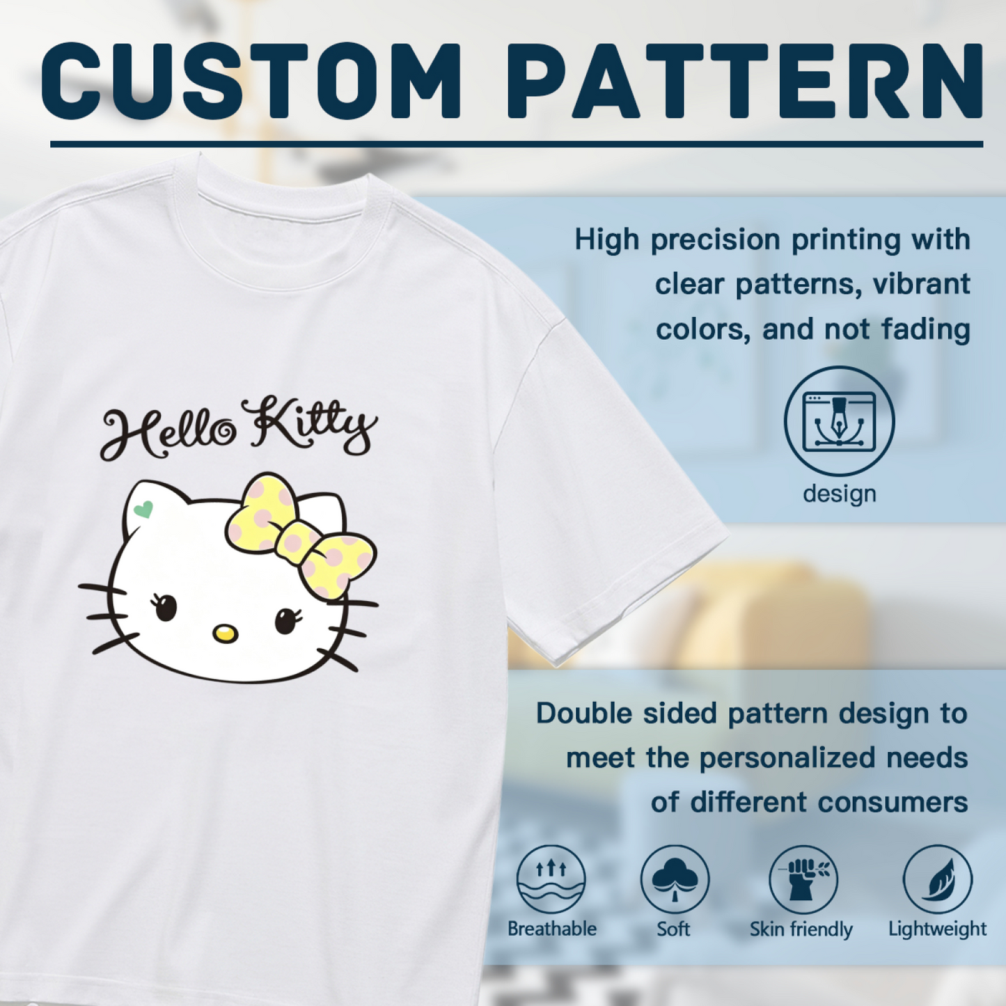 Sunny Yellow Polka?Dot Bow Hello Kitty Casual Plus?Size Top