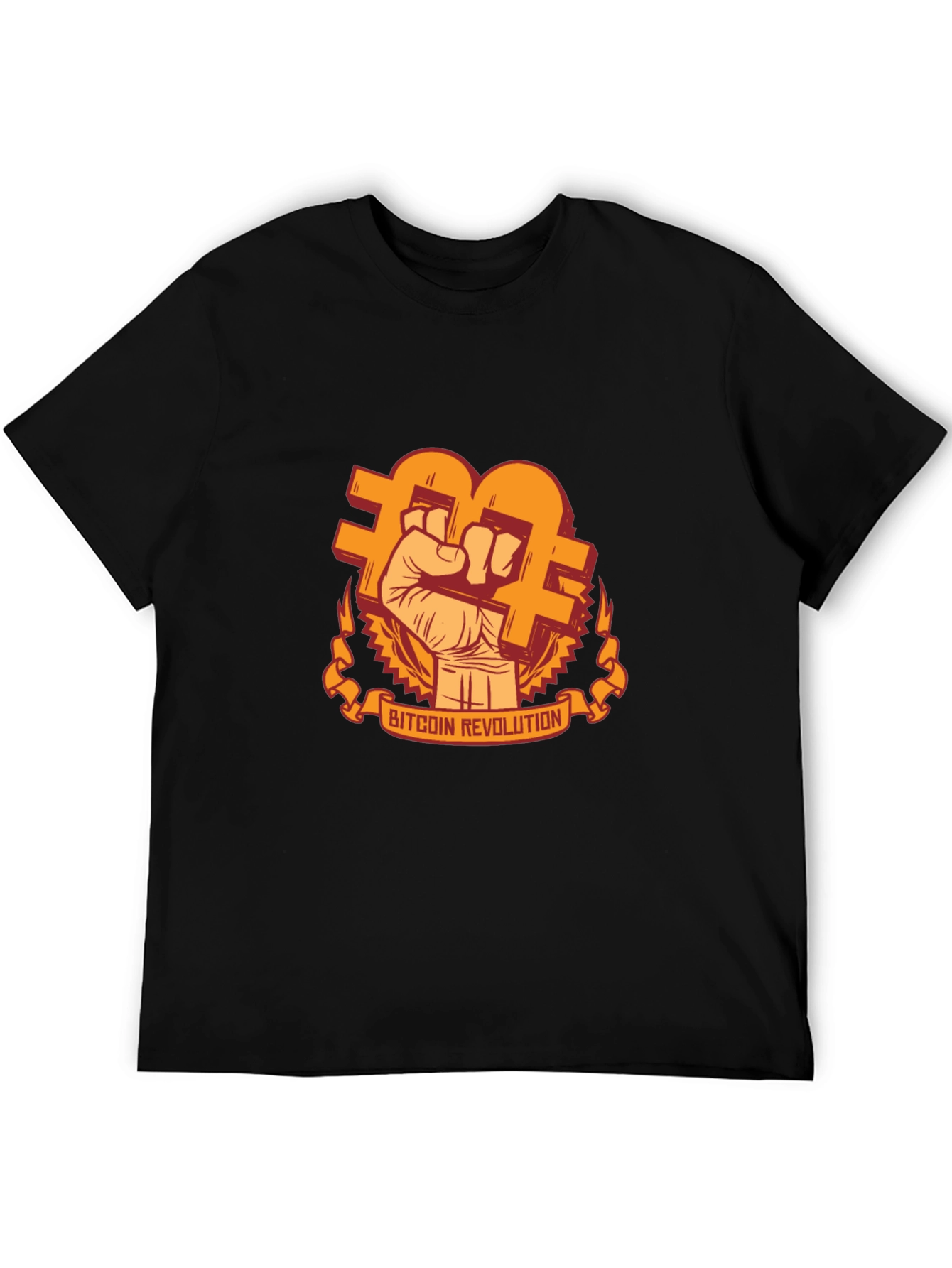 Bitcoin Revolution Graphic T-Shirt - Black
