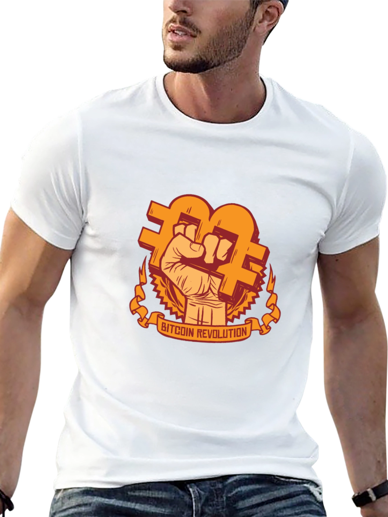 Bitcoin Revolution Graphic T-Shirt - Black