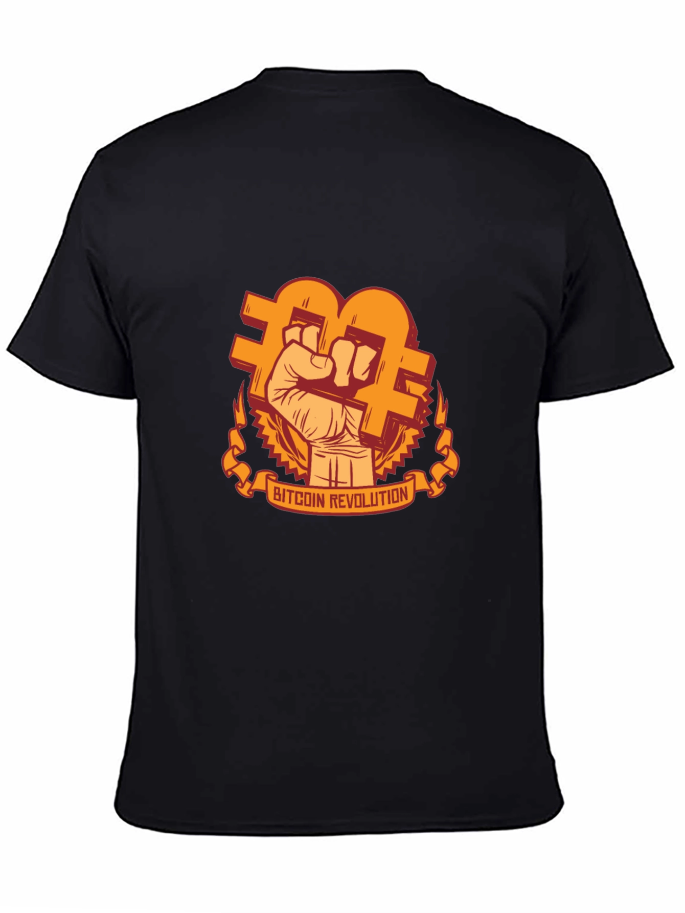 Bitcoin Revolution Graphic T-Shirt - Black
