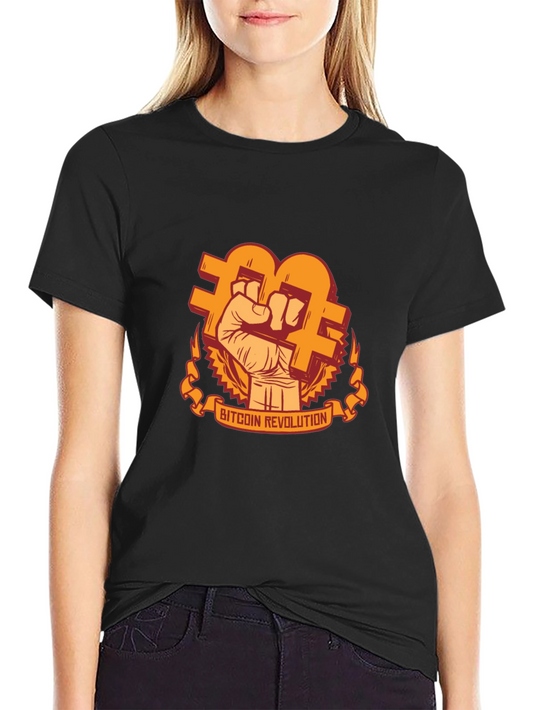 Bitcoin Revolution Graphic T-Shirt - Black