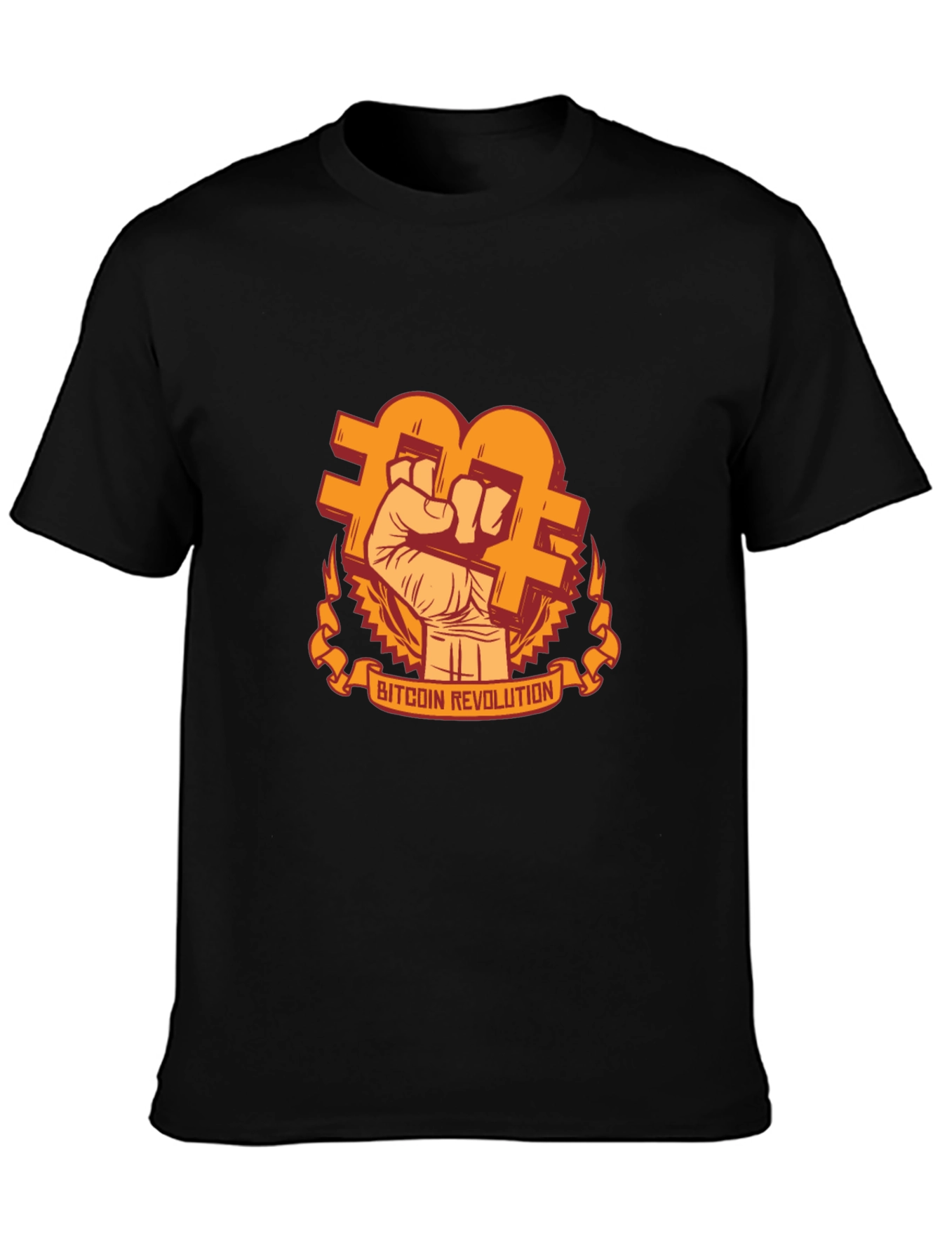 Bitcoin Revolution Graphic T-Shirt - Black