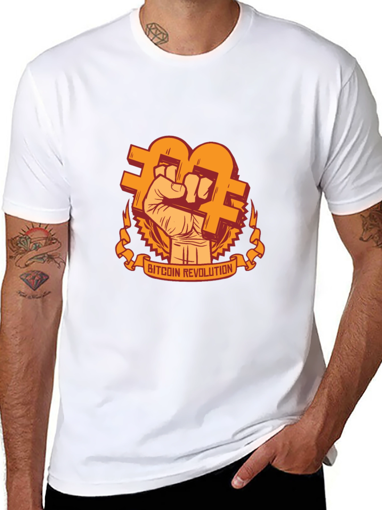 Bitcoin Revolution Graphic T-Shirt - Black