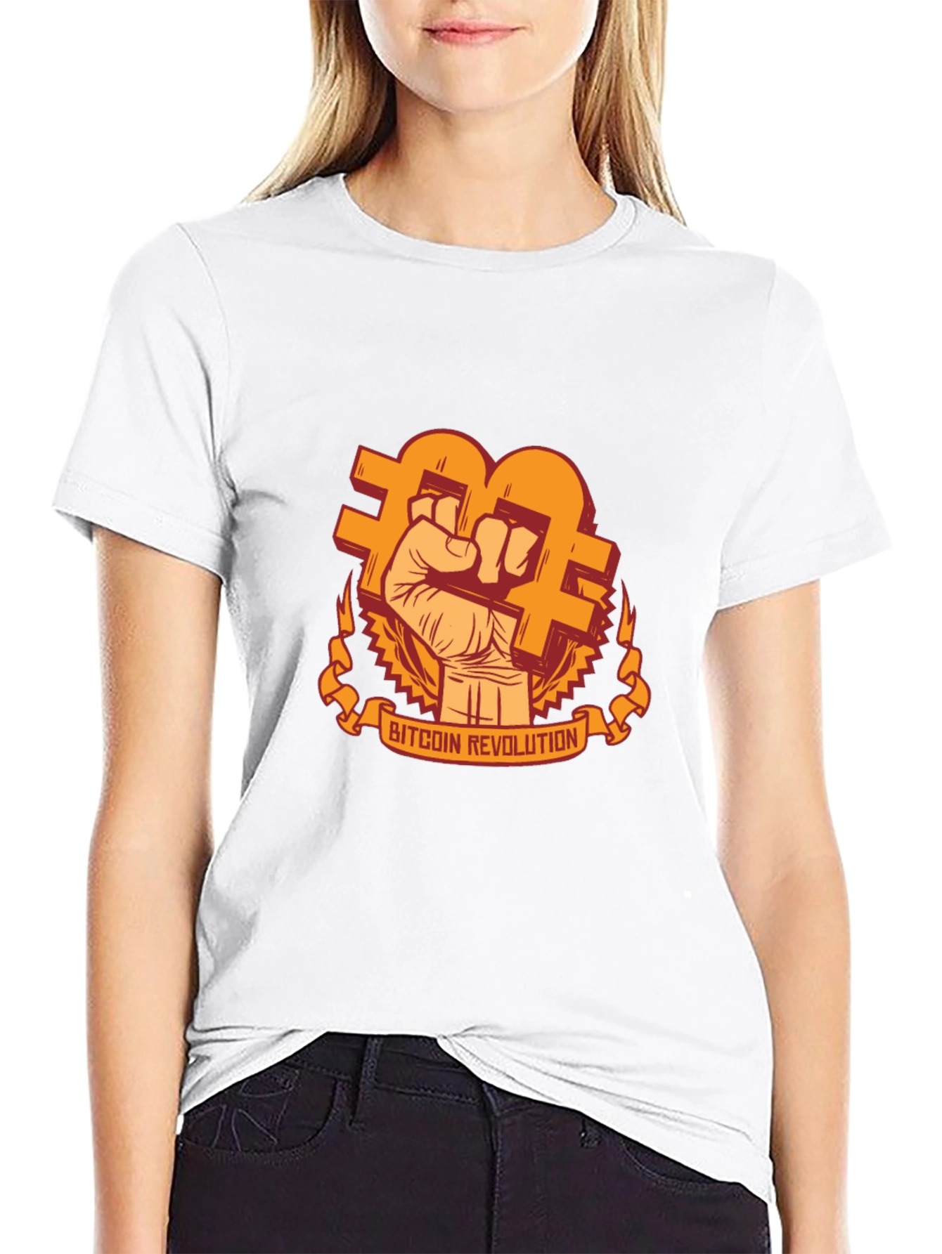 Bitcoin Revolution Graphic T-Shirt - Black