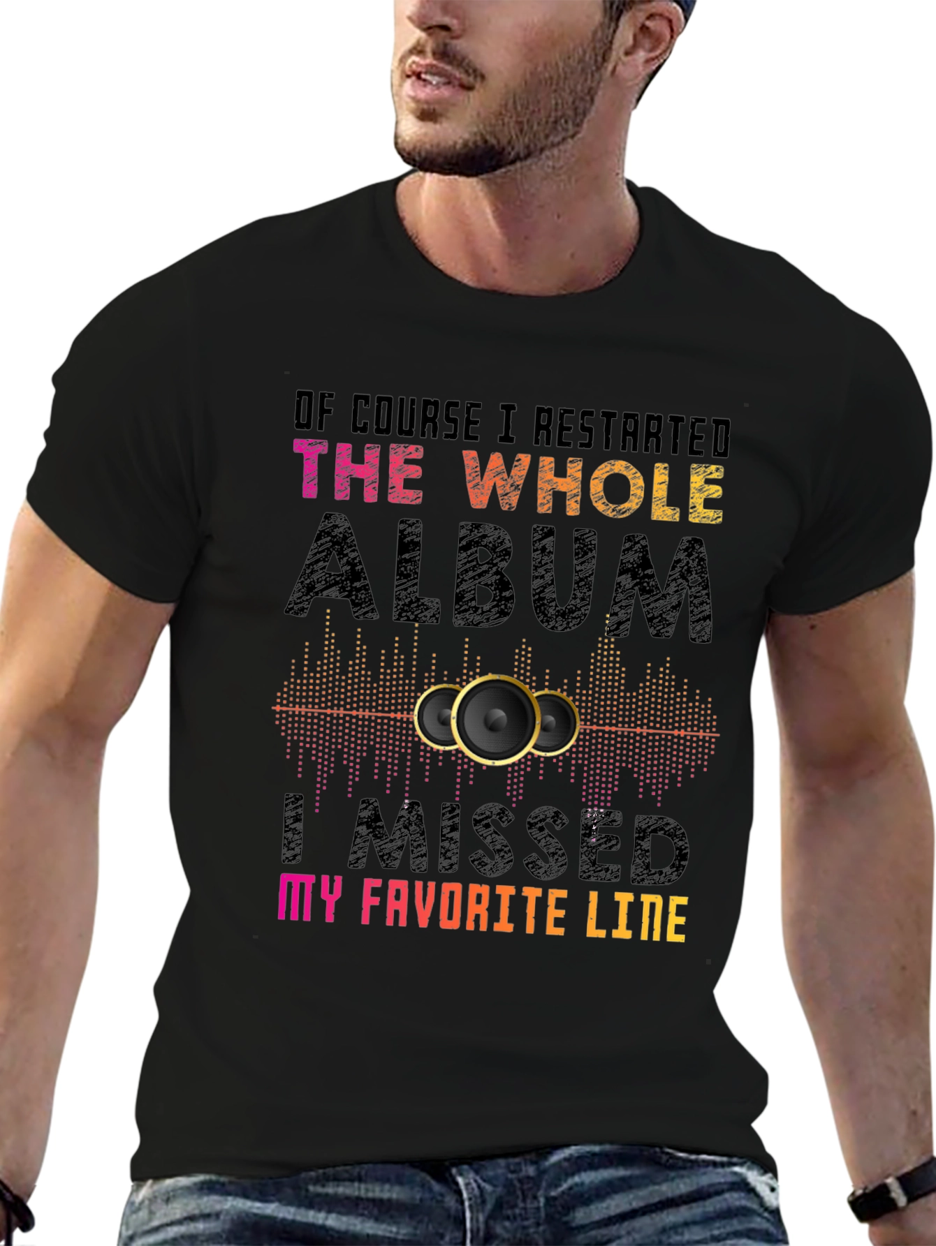 Music Lover T-Shirt: I Restarted the Album