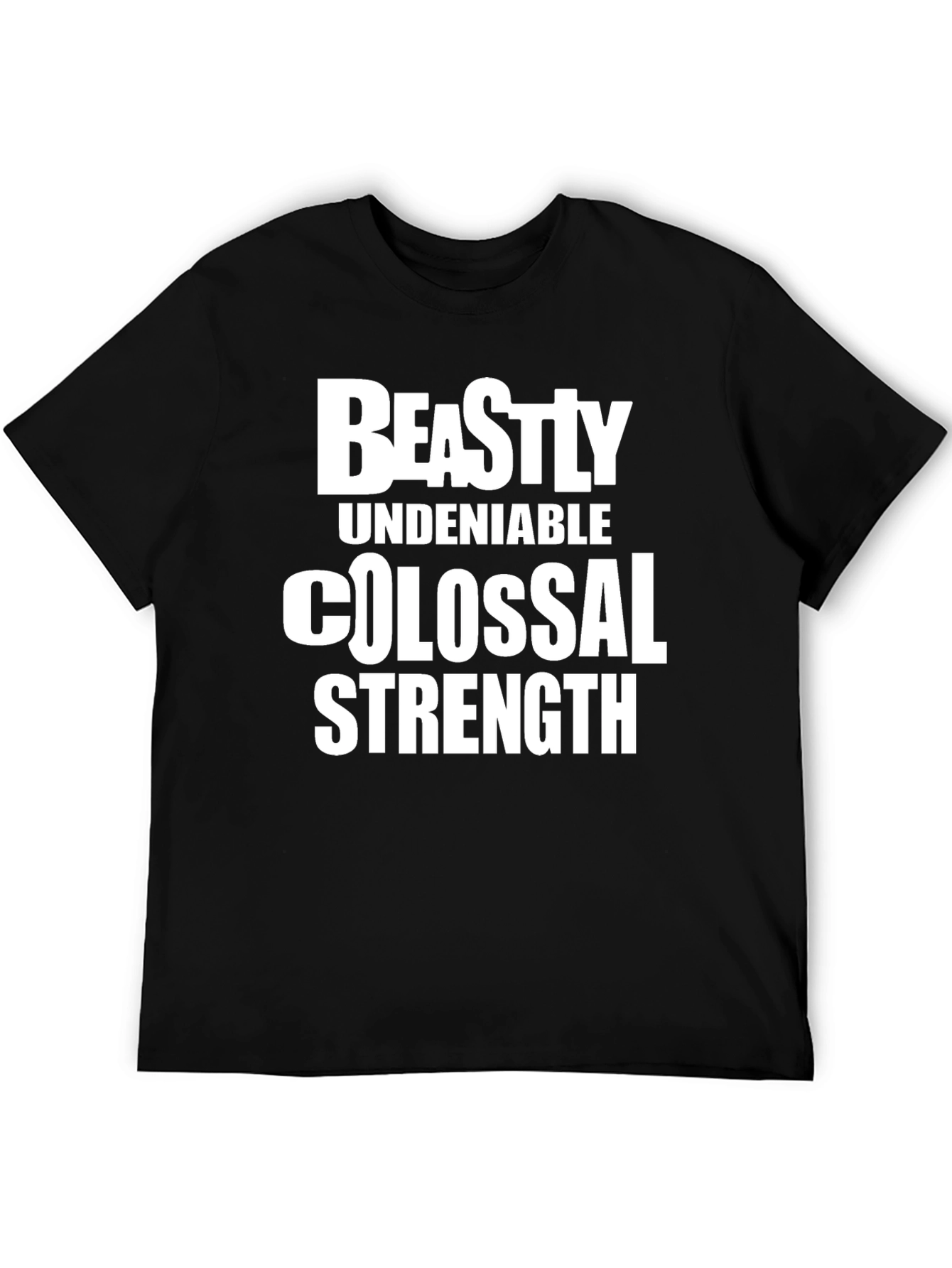 Beastly Strength Black Graphic Tee