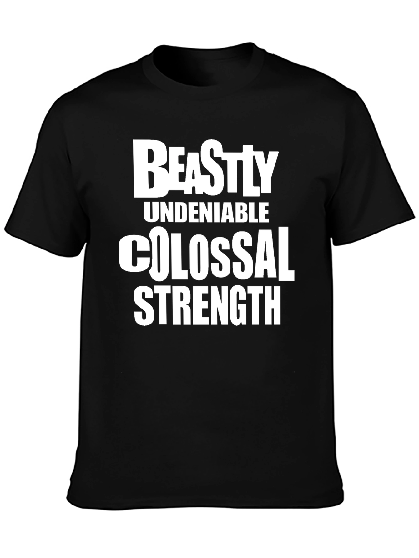 Beastly Strength Black Graphic Tee