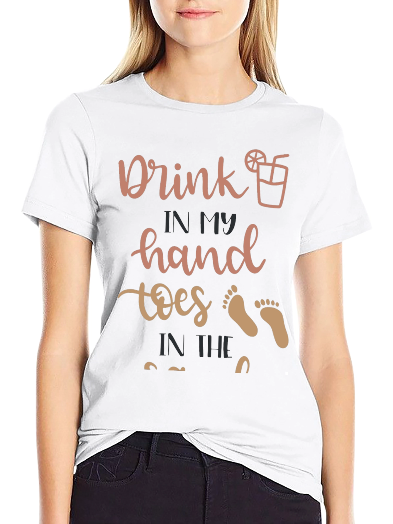 Drink in My Hand Toes in the Sand T-Shirt