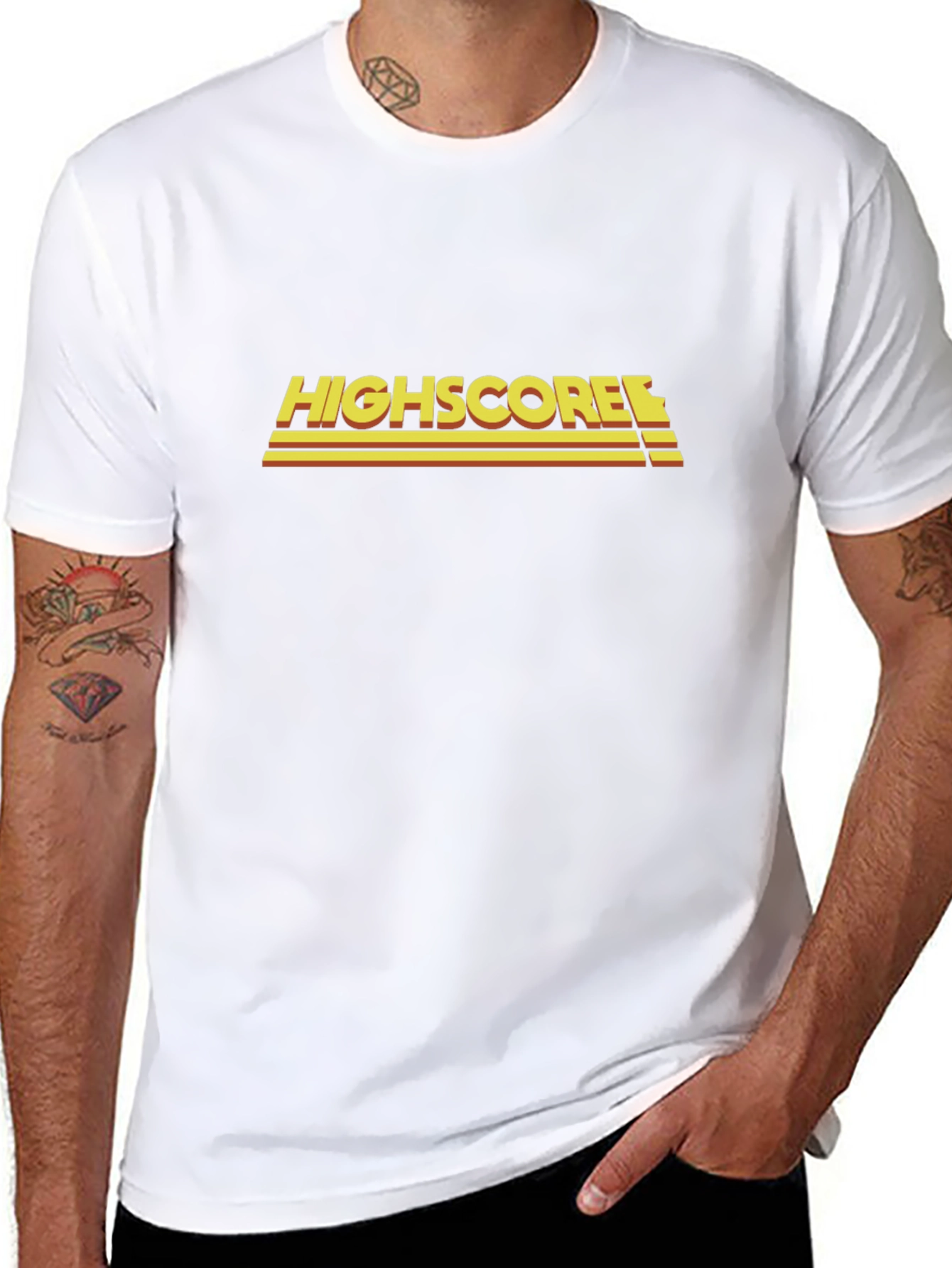 Highscore Retro Black T-Shirt