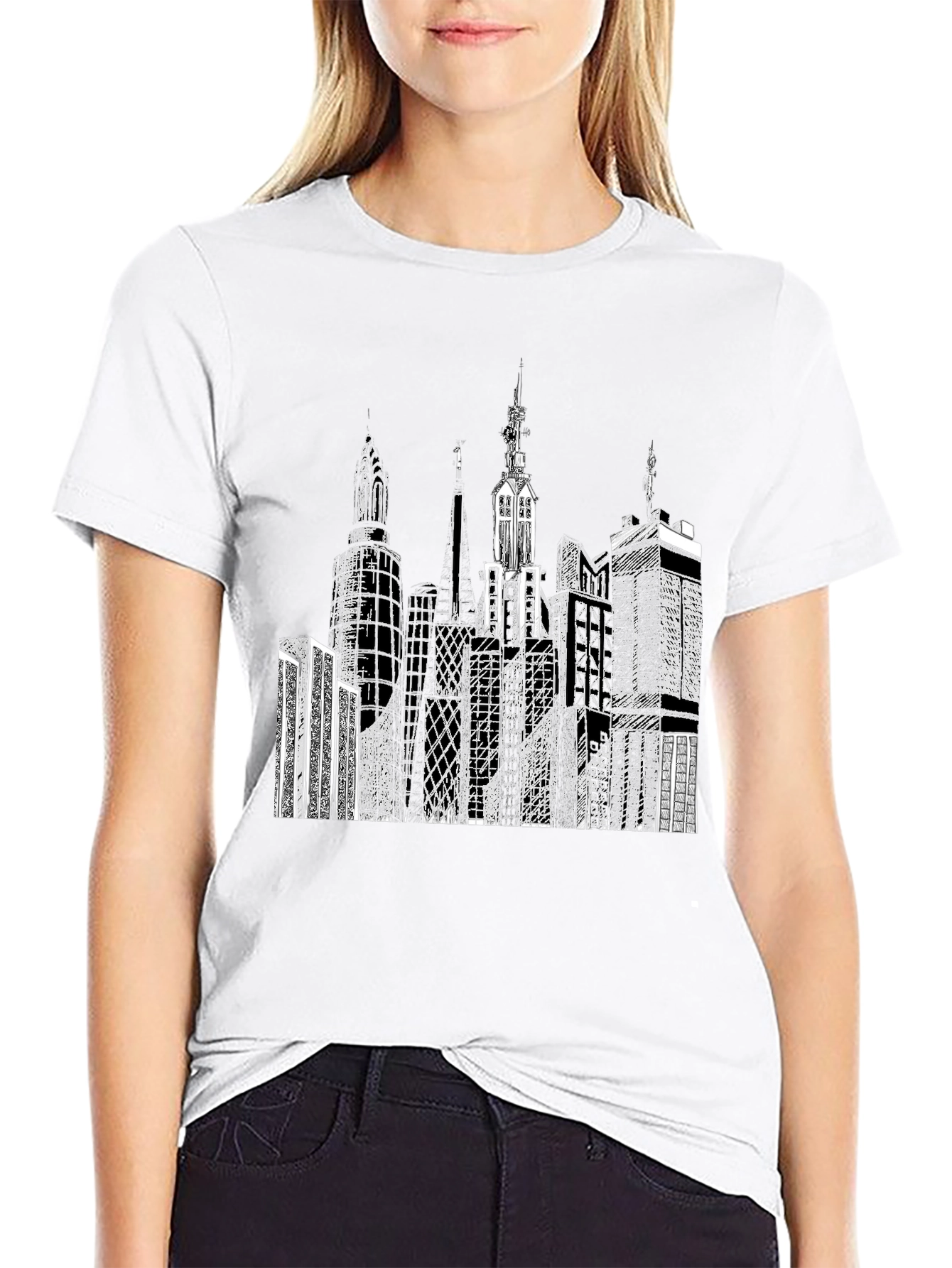 Cityscape Graphic Tee - Urban Style
