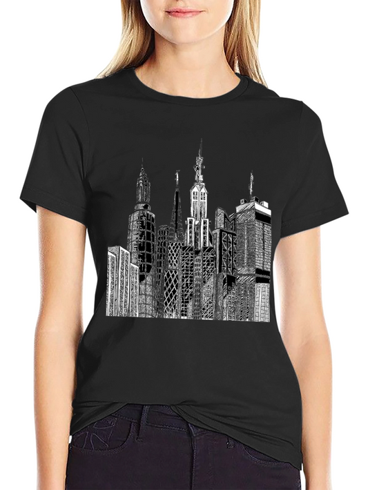 Cityscape Graphic Tee - Urban Style